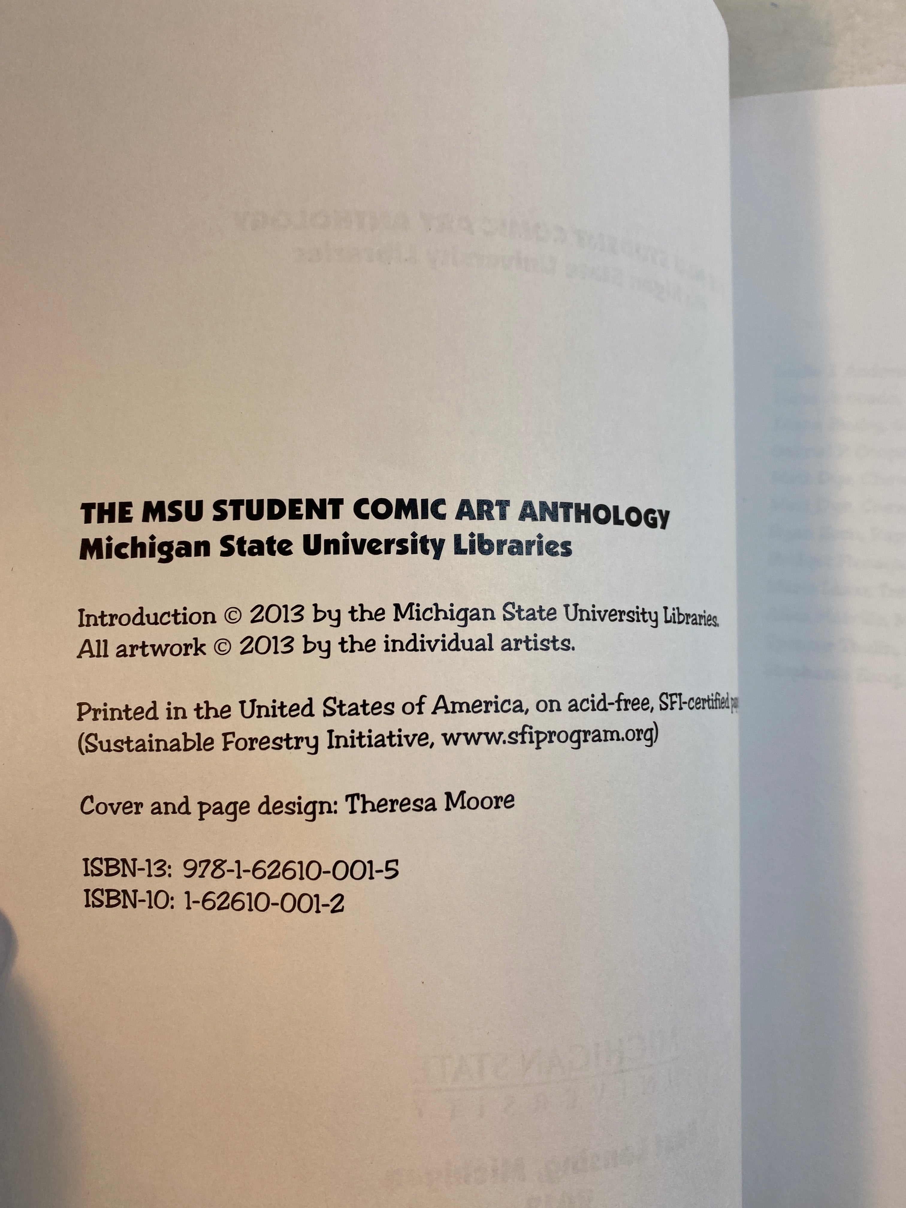 MSU Student Comic Art Anthology 2013