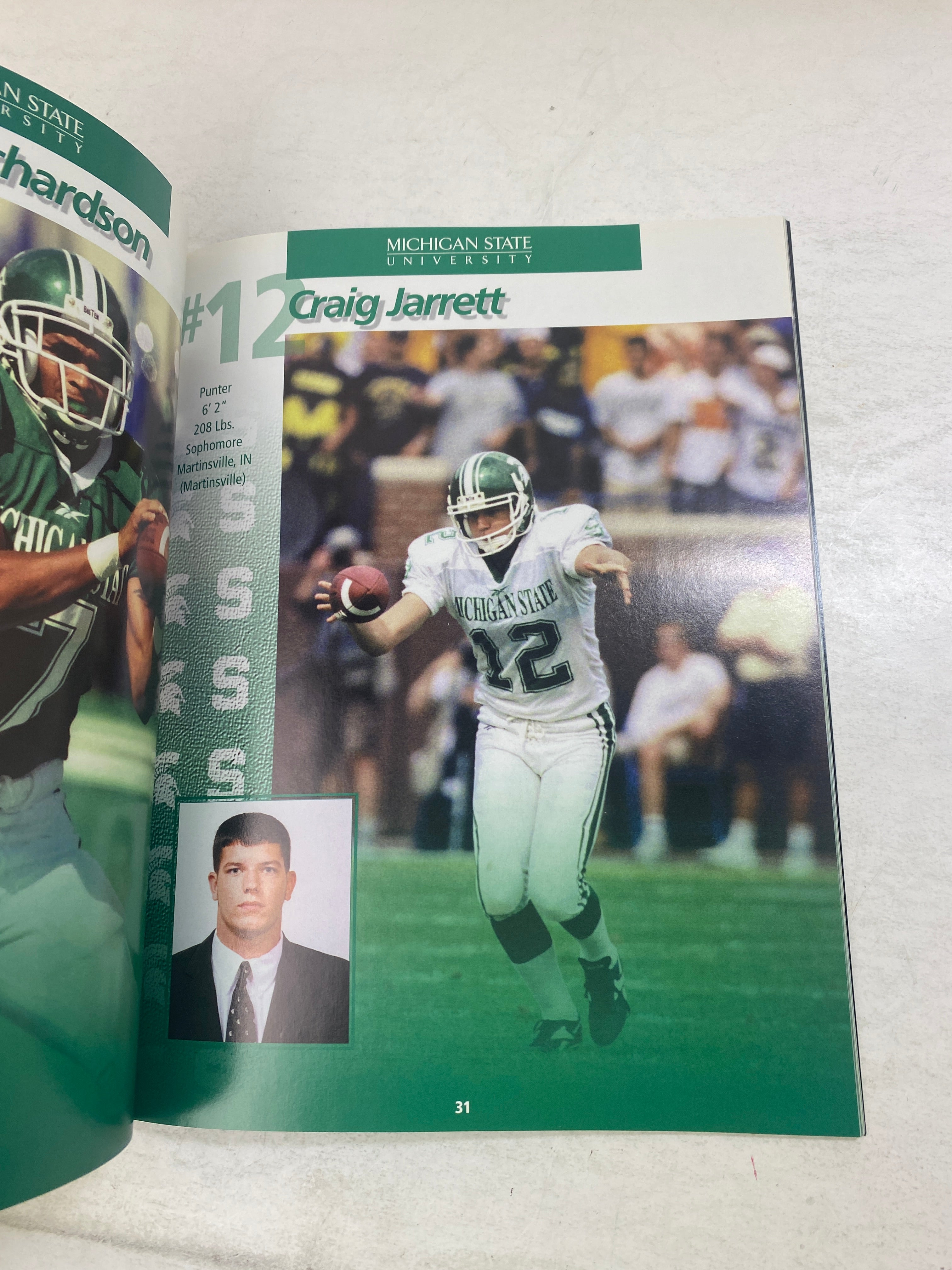 MSU Yearbook Football 1999