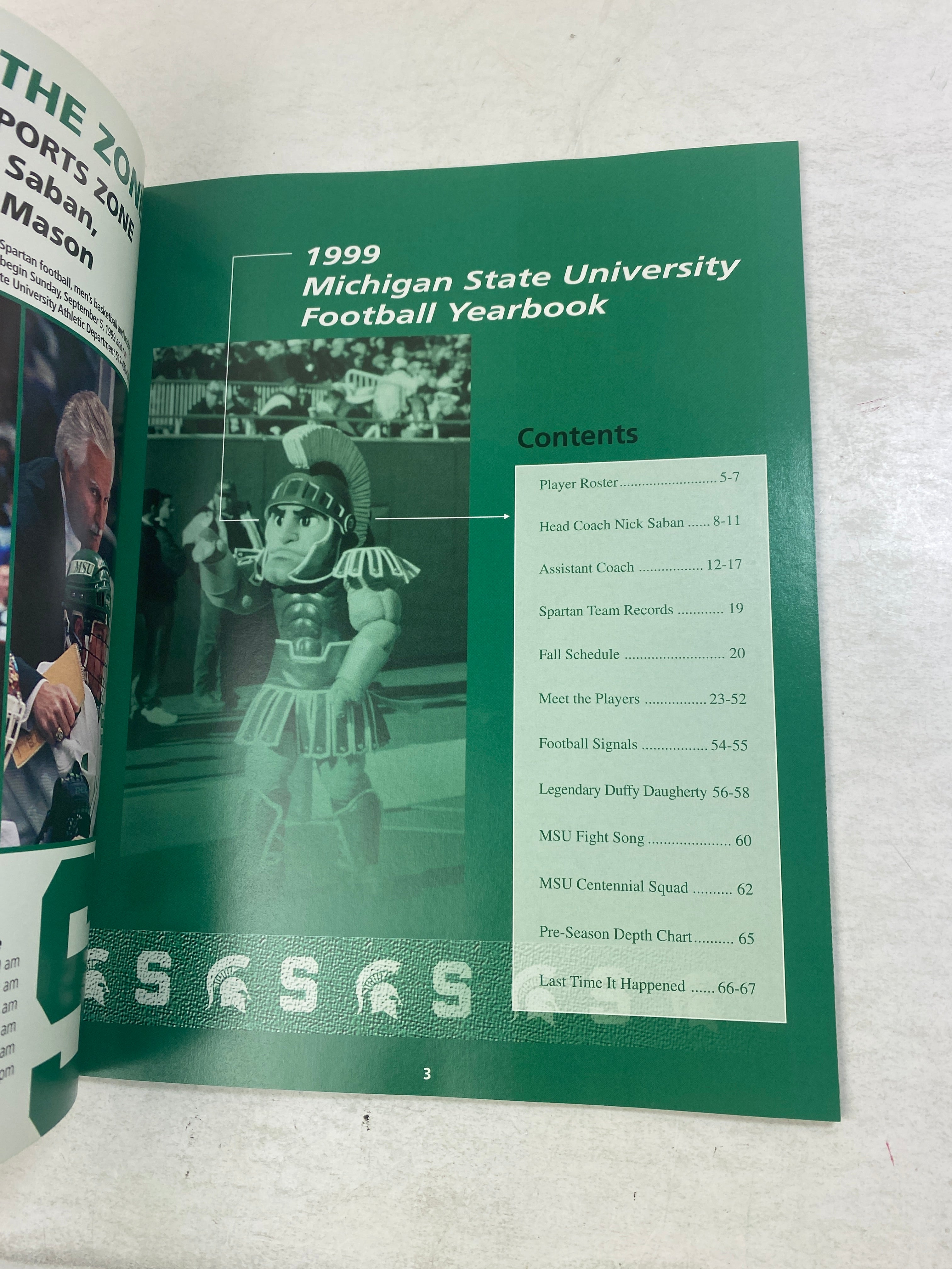 MSU Yearbook Football 1999