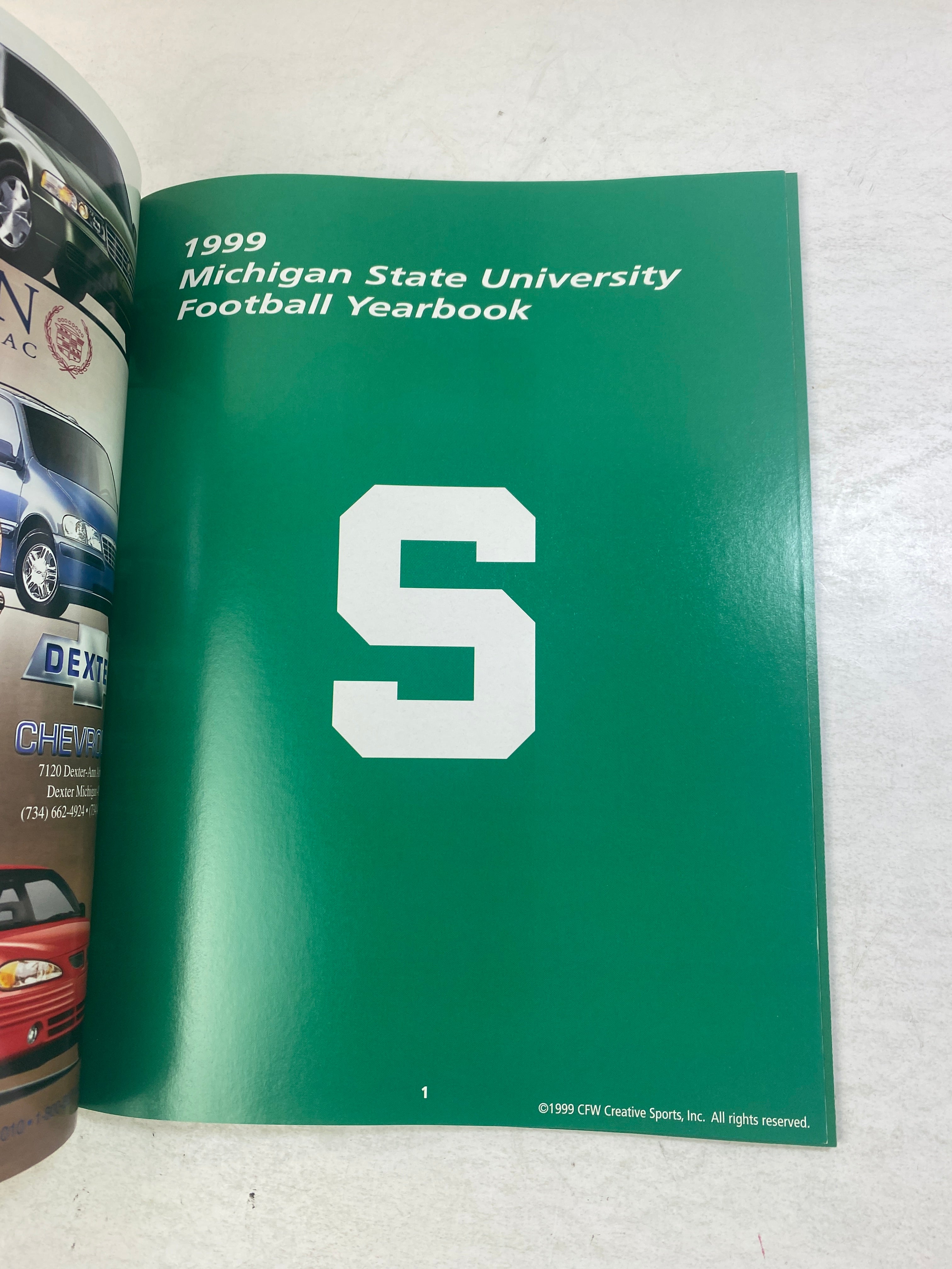 MSU Yearbook Football 1999