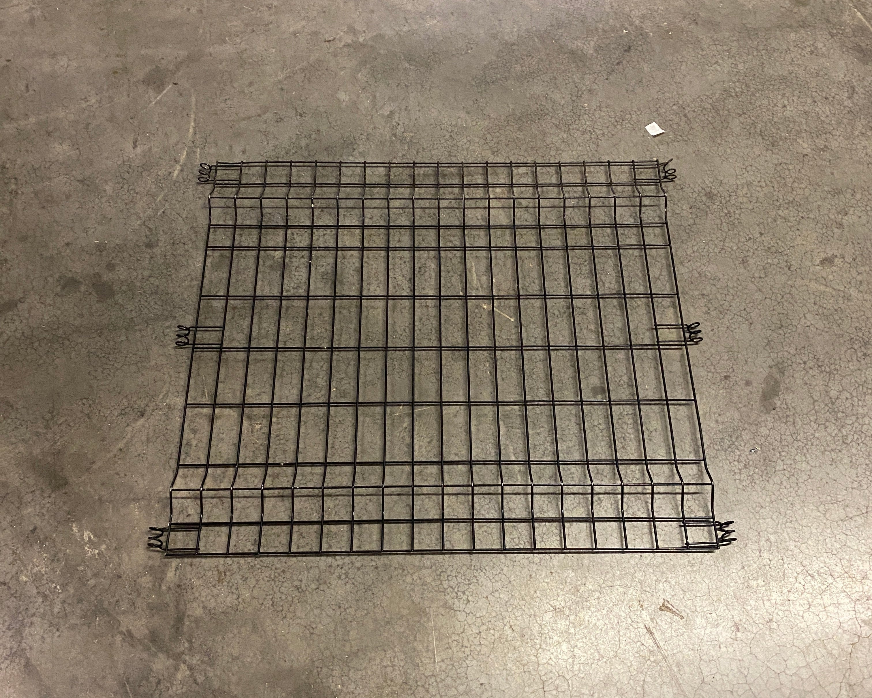Multi Purpose Black Metal Grated Fence Sections w/ Posts