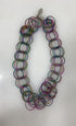 Multicolored Connected Spring Wire Clasp Necklace