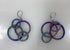Multicolored Connected Spring Wire Earrings