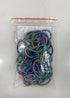 Multicolored Connected Spring Wire Set Clasp Necklace