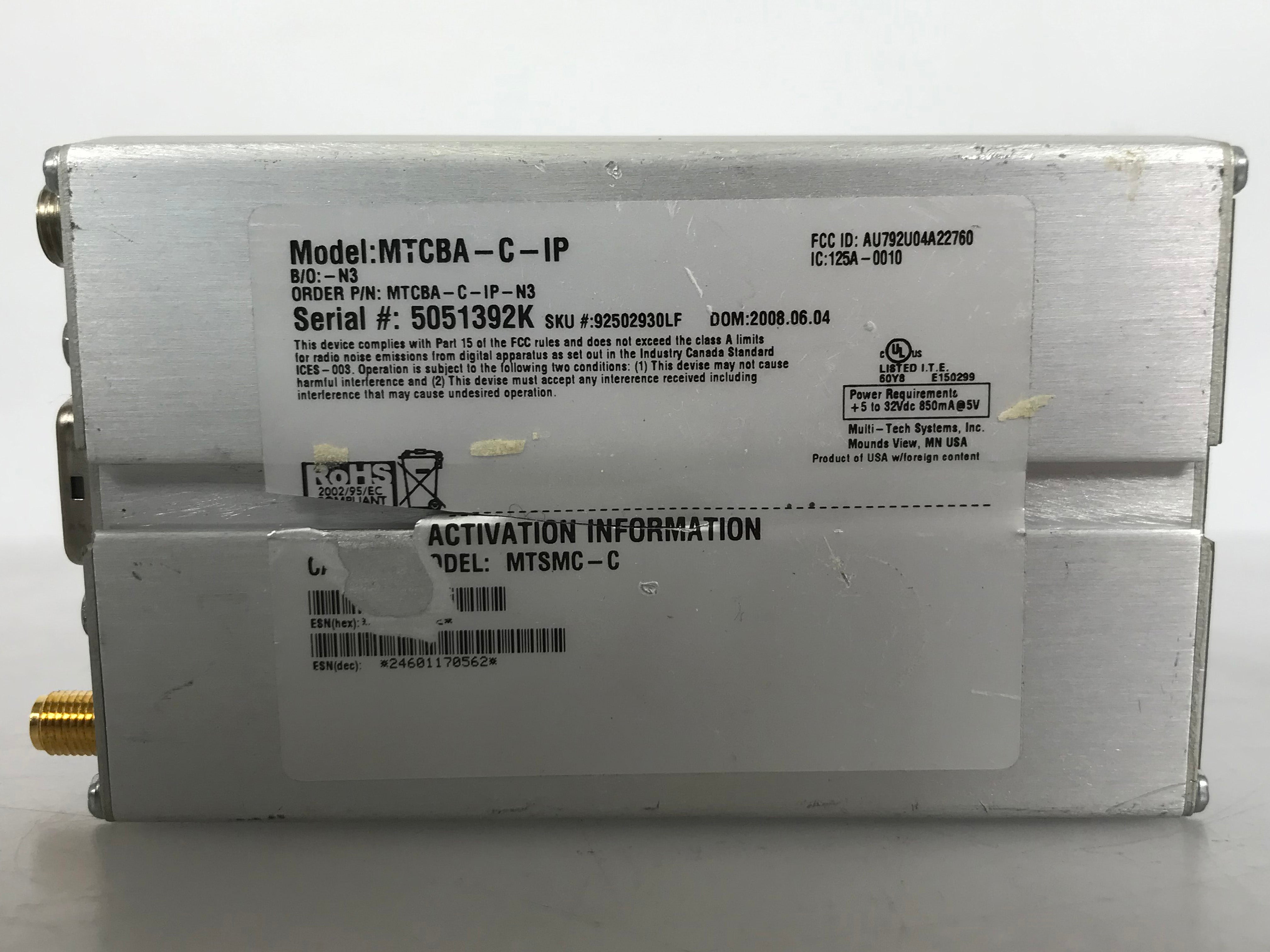 MultiTech MultiModem MTCBA-C-IP