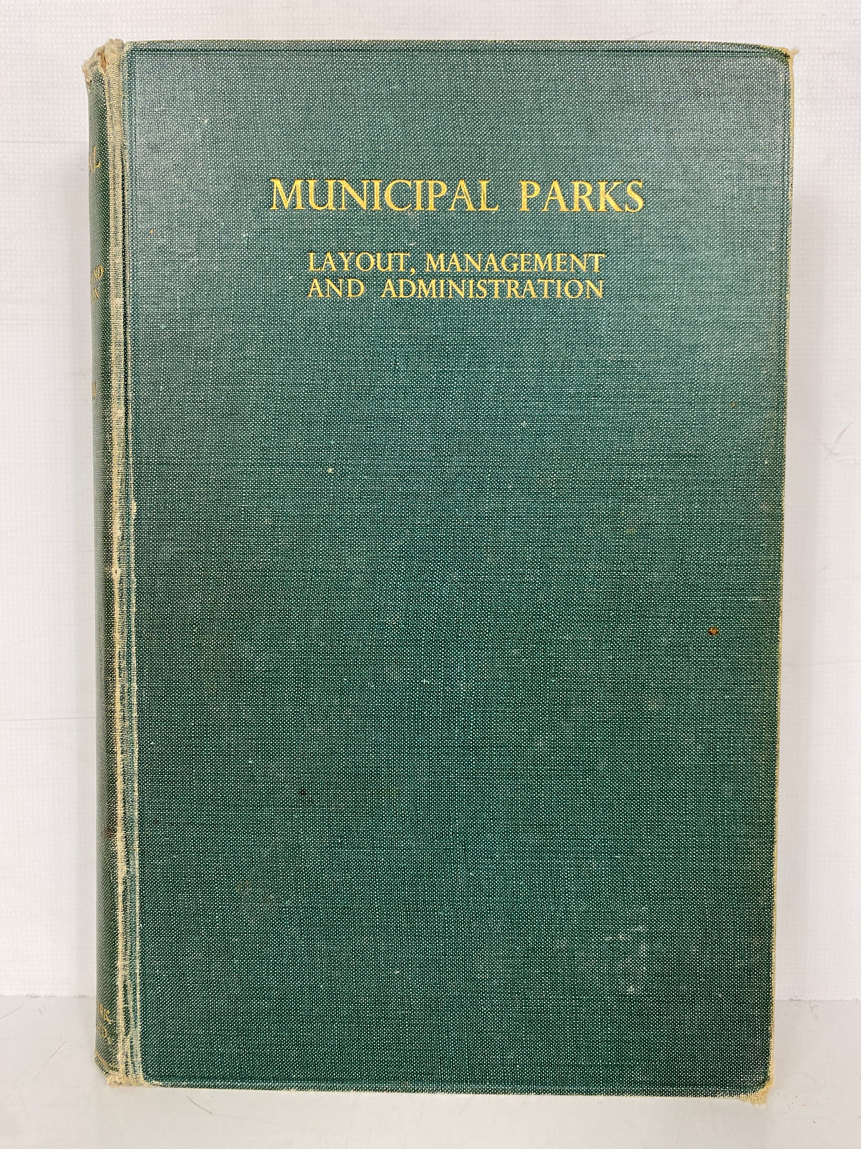 Municipal Parks W.W. Pettigrew 1937 HC w Vintage Ads and Map