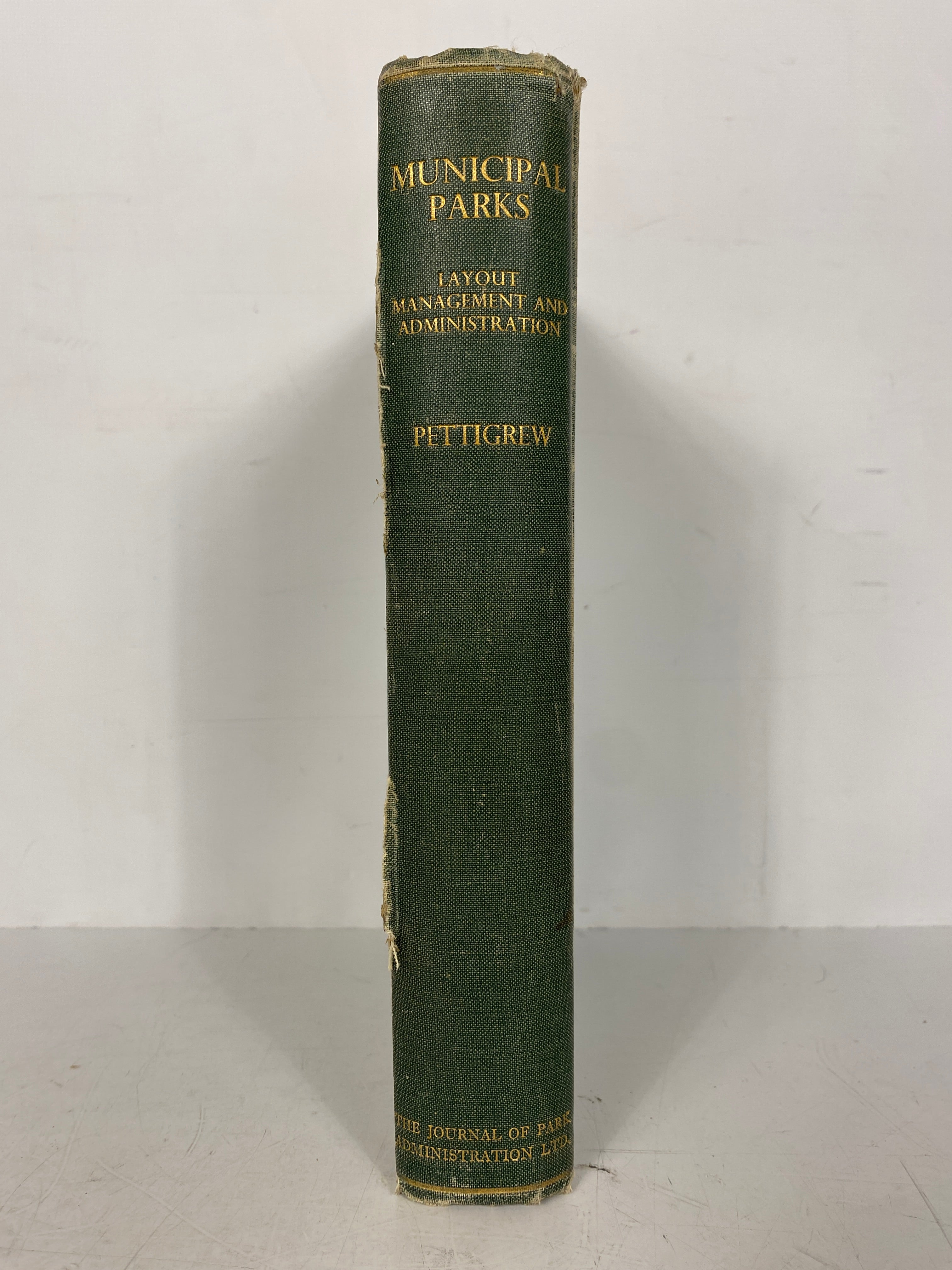 Municipal Parks W.W. Pettigrew 1937 HC w Vintage Ads and Map