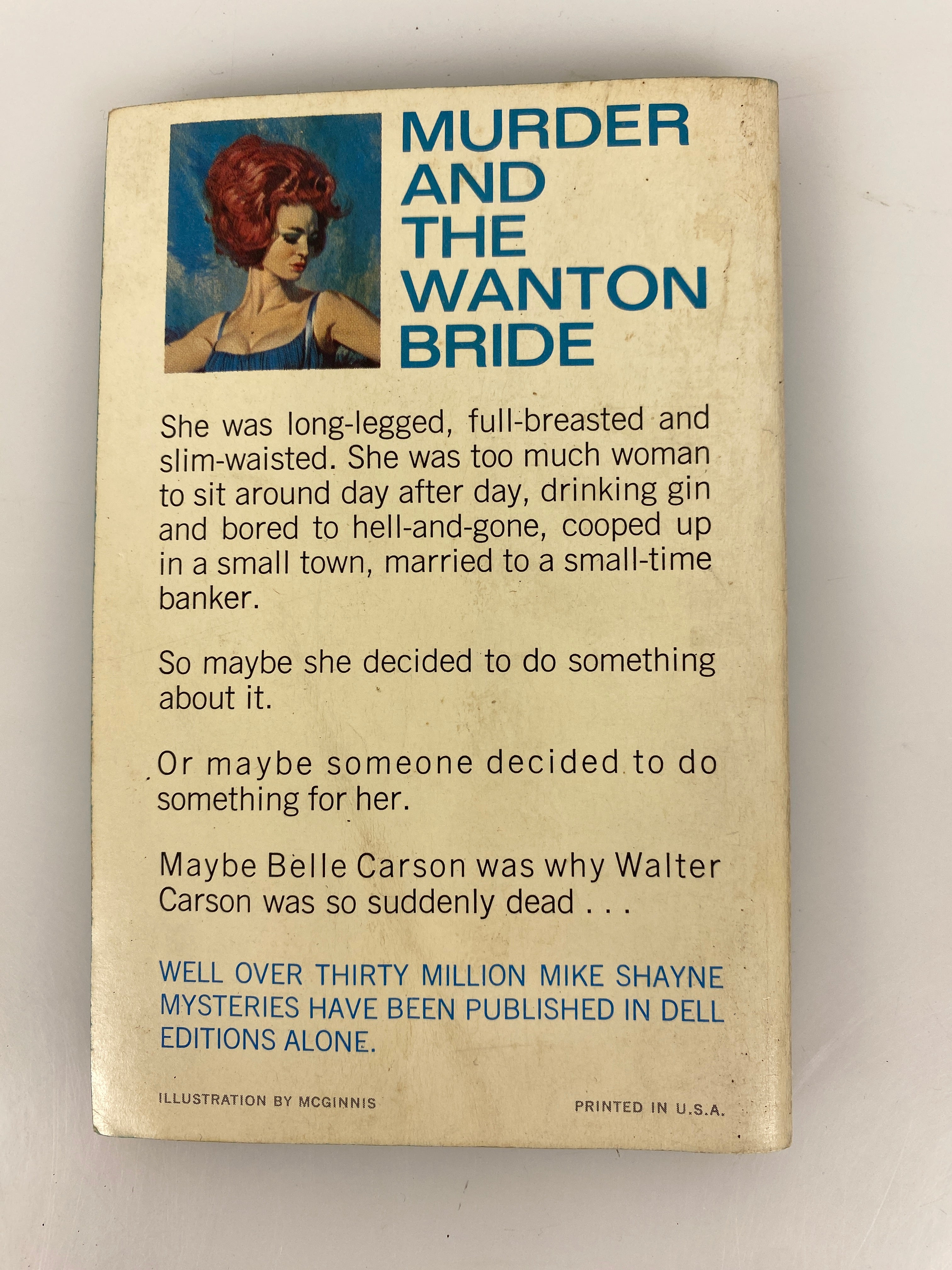 Murder and the Wanton Bride Mike Shayne Vintage Paperback SC 1965