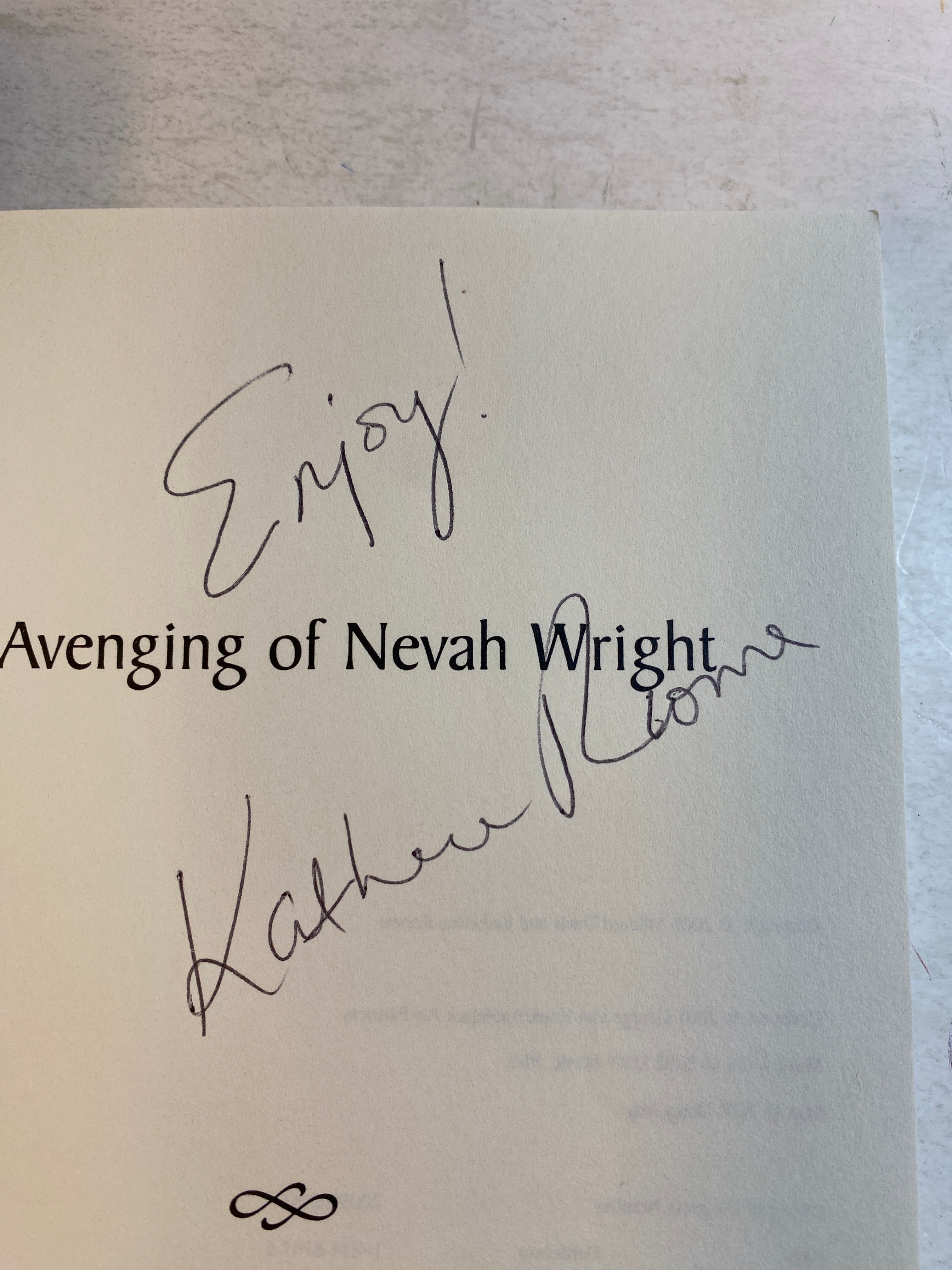 Murder in Maine Nevah Wright SC 2006 *Signed*