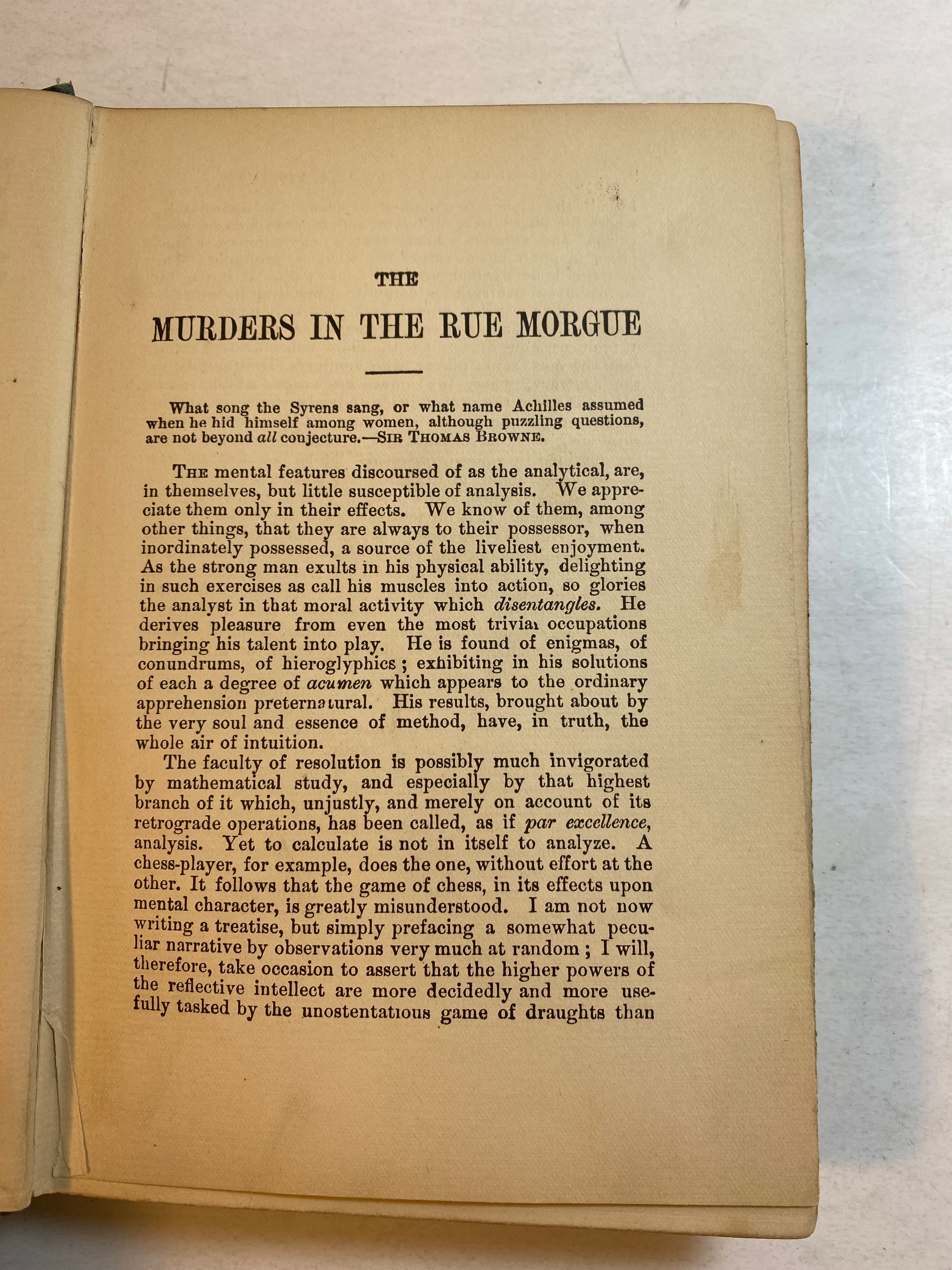 Murders in the Rue Morgue and Other Tales Edgar Allen Poe HC