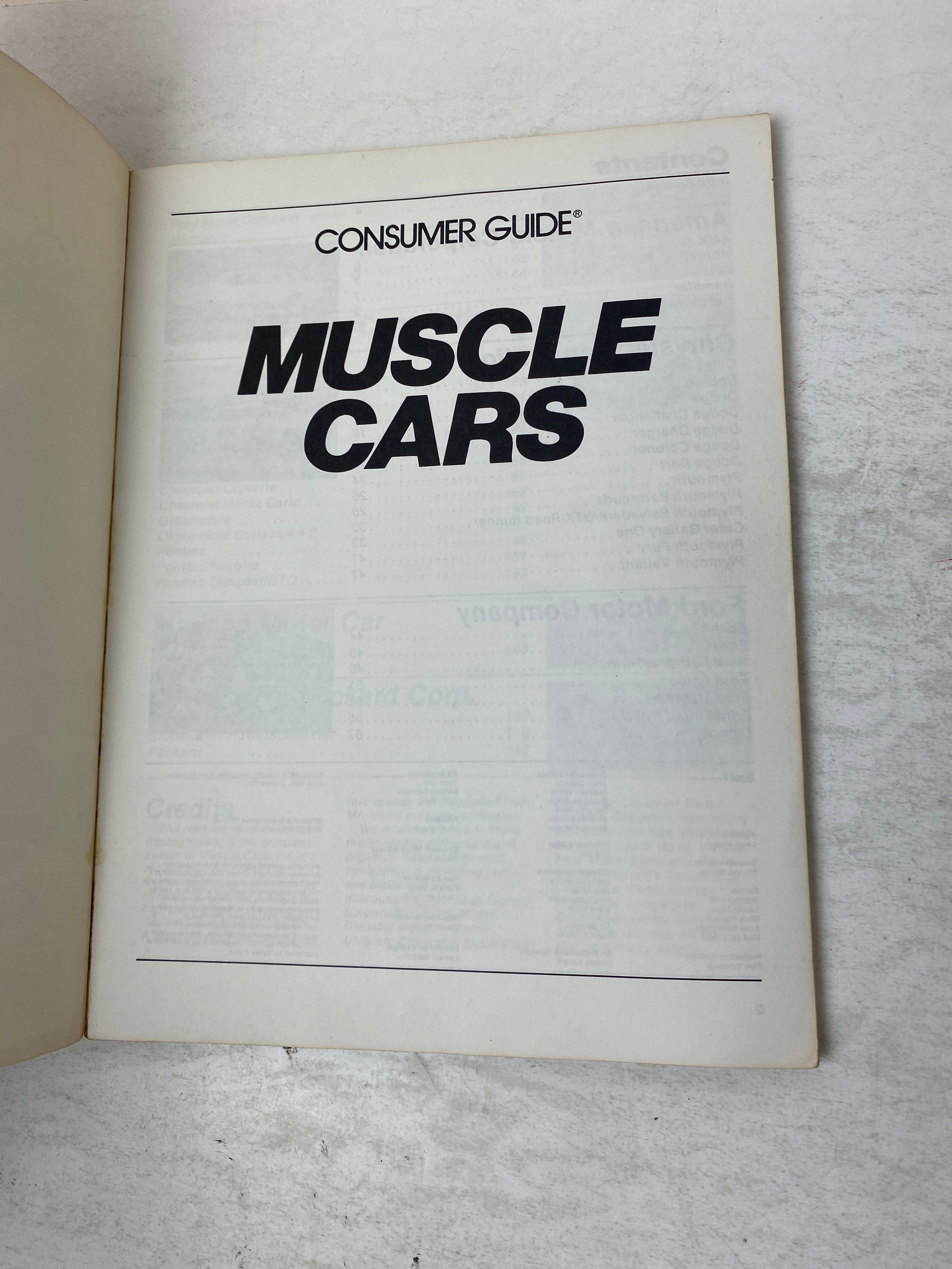 Muscle Cars Magazine Consumer Guide June 1981