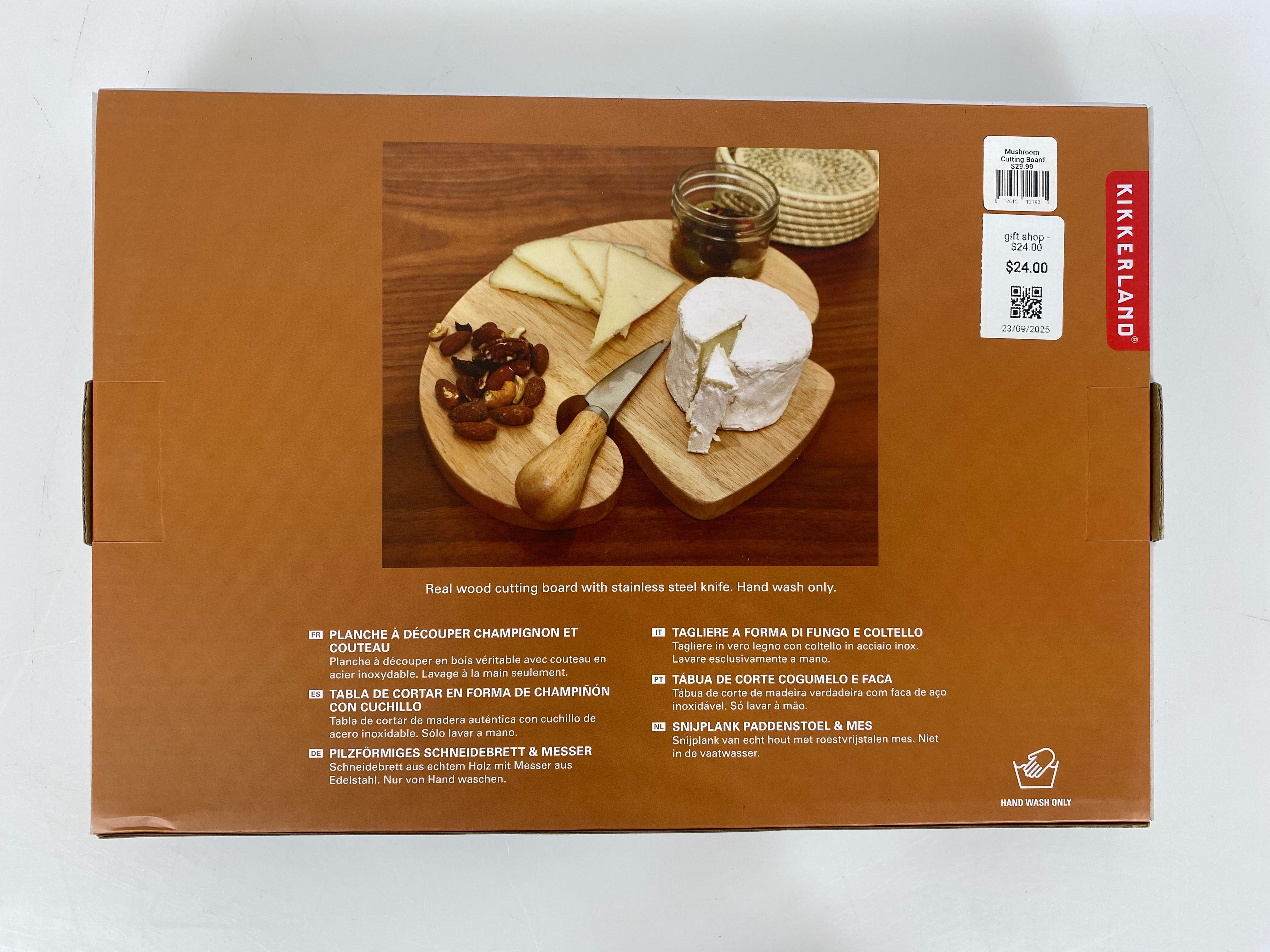 Mushroom Cutting Board and Knife Set