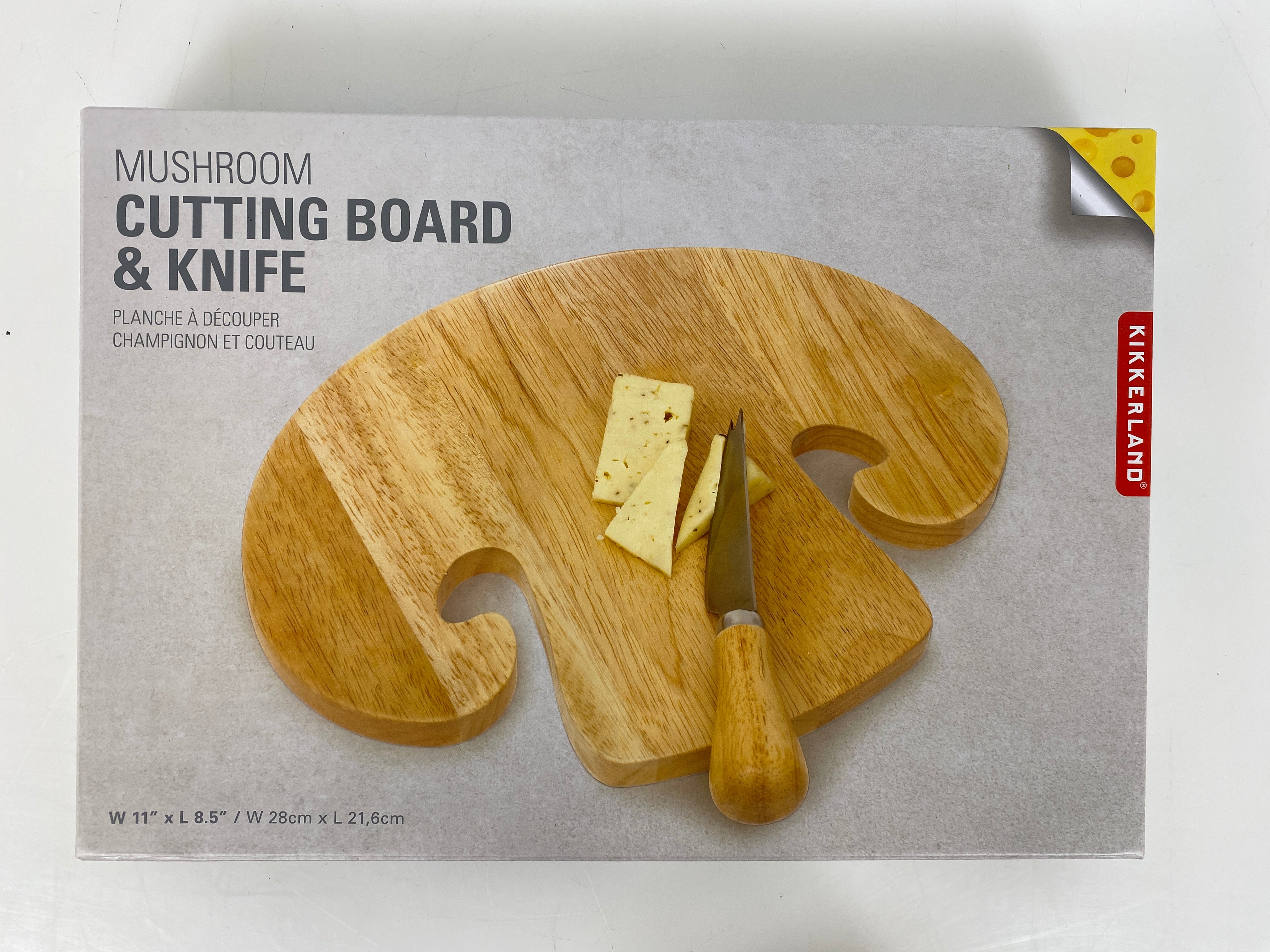 Mushroom Cutting Board and Knife Set