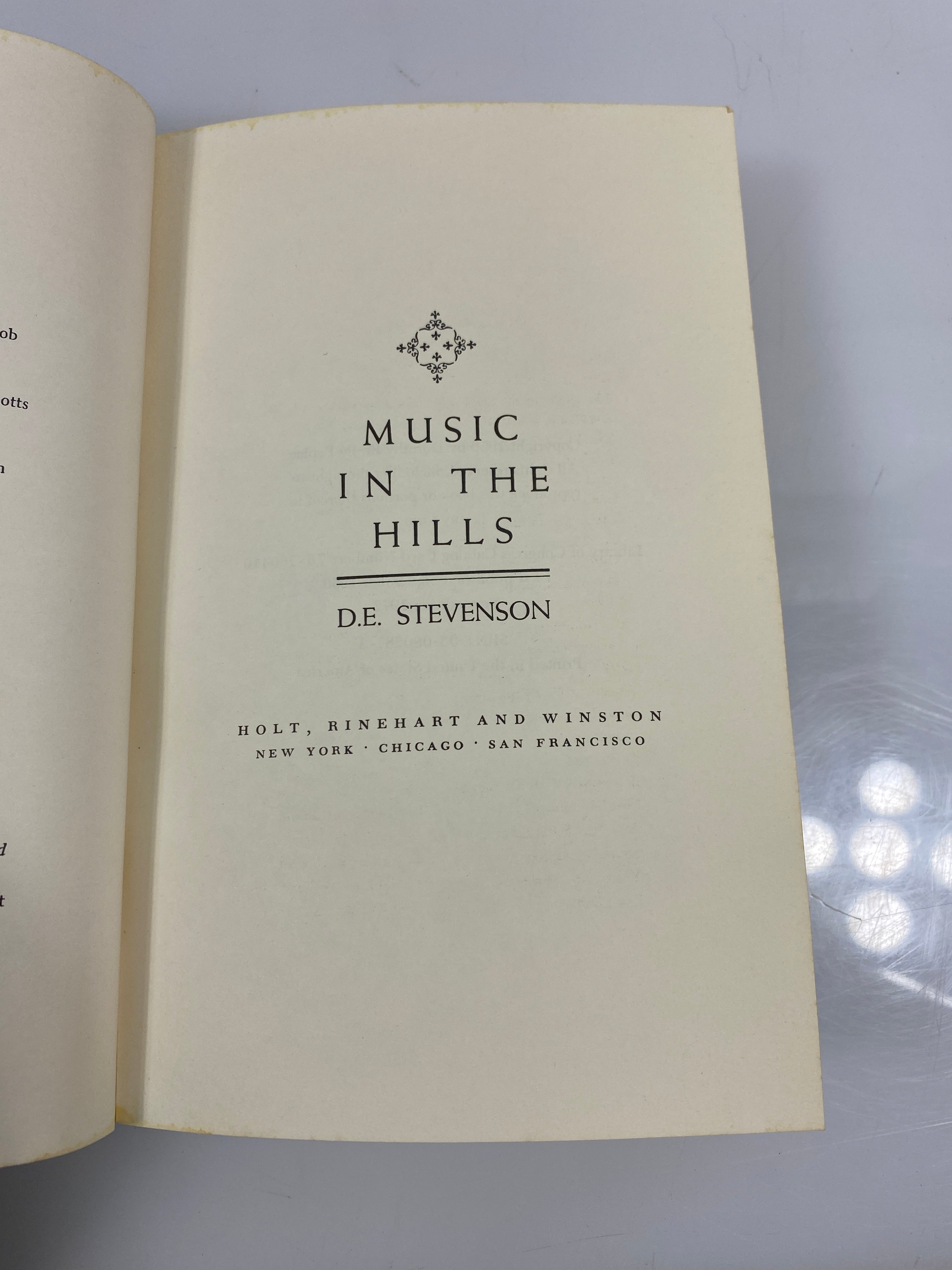 Music in the Hills by Stevenson 1972 SC