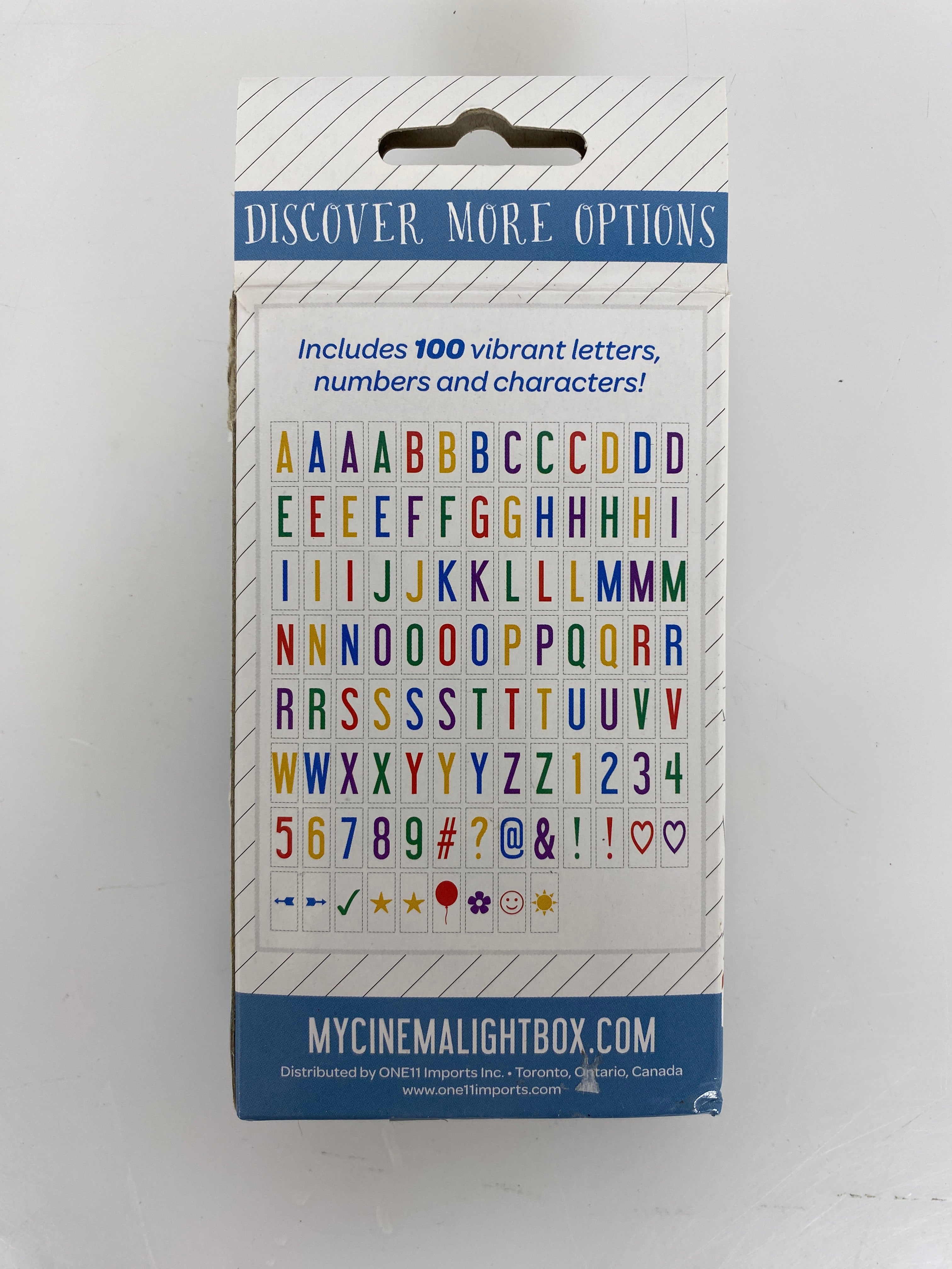 My Cinema Lightbox Mini Vibrant Letter Pack