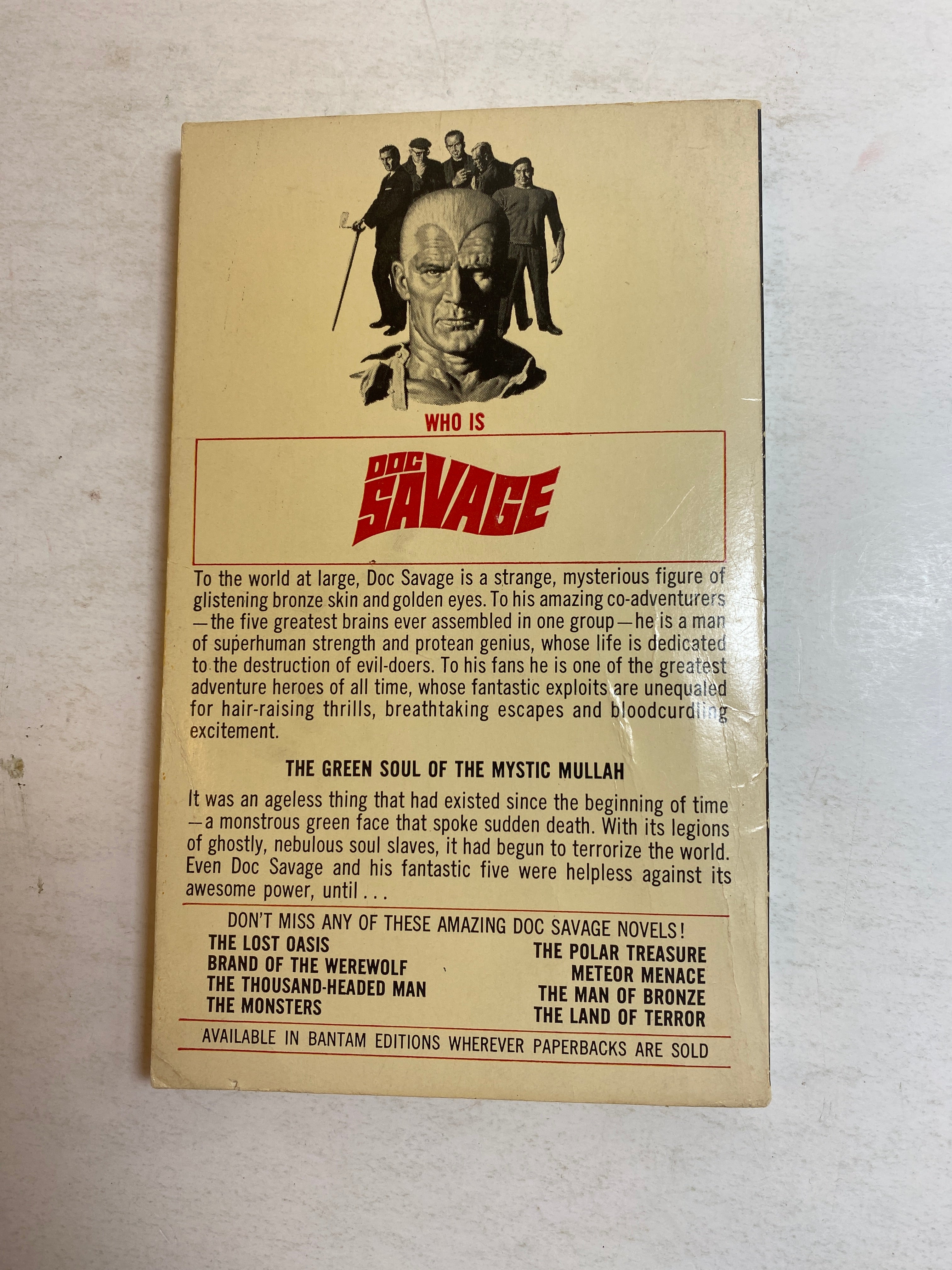 Mystic Mullah Doc Savage Kenneth Robeson SC 1962