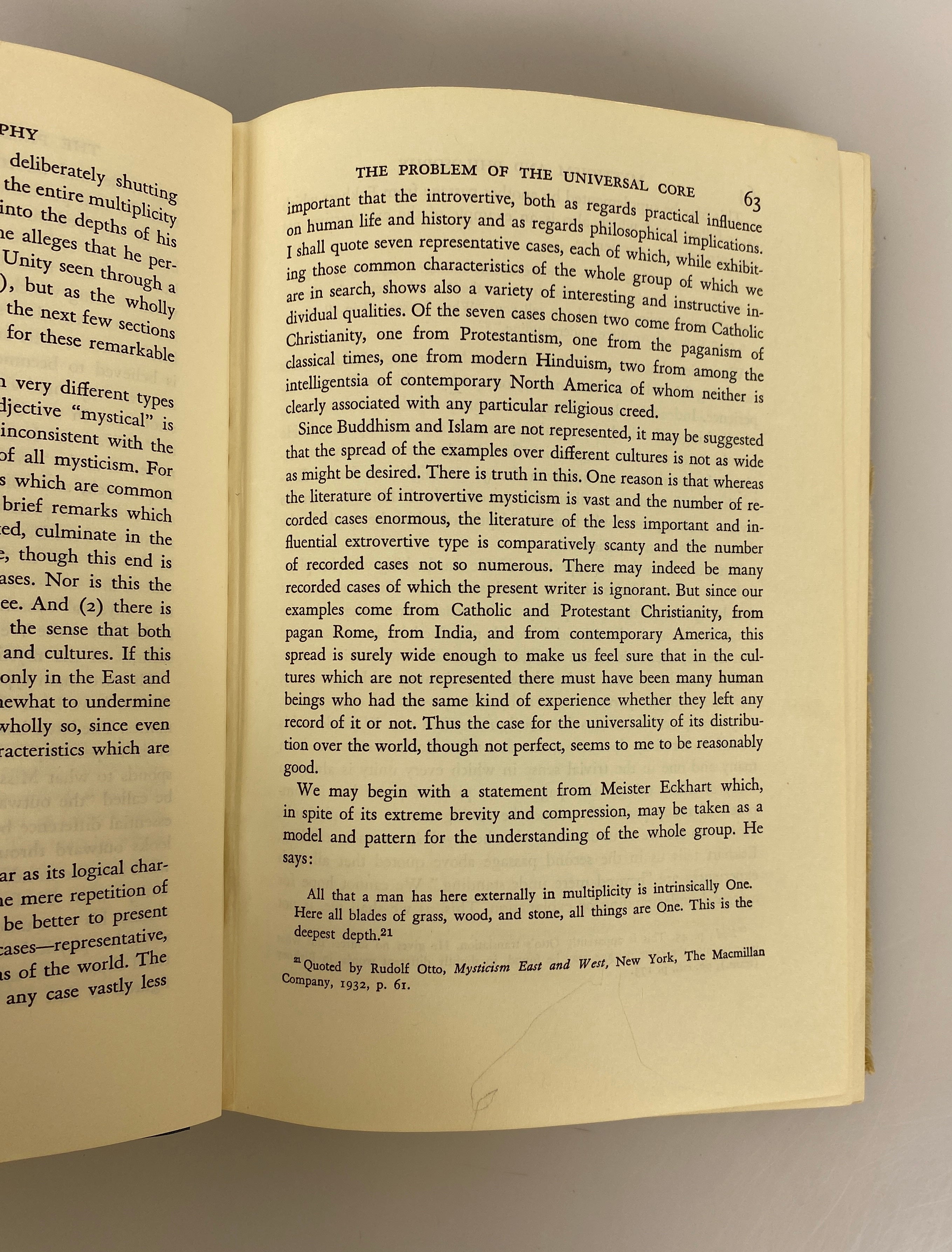 Mysticism and Philosophy by W.T. Stace 1960 First Edition Ex-Library HC