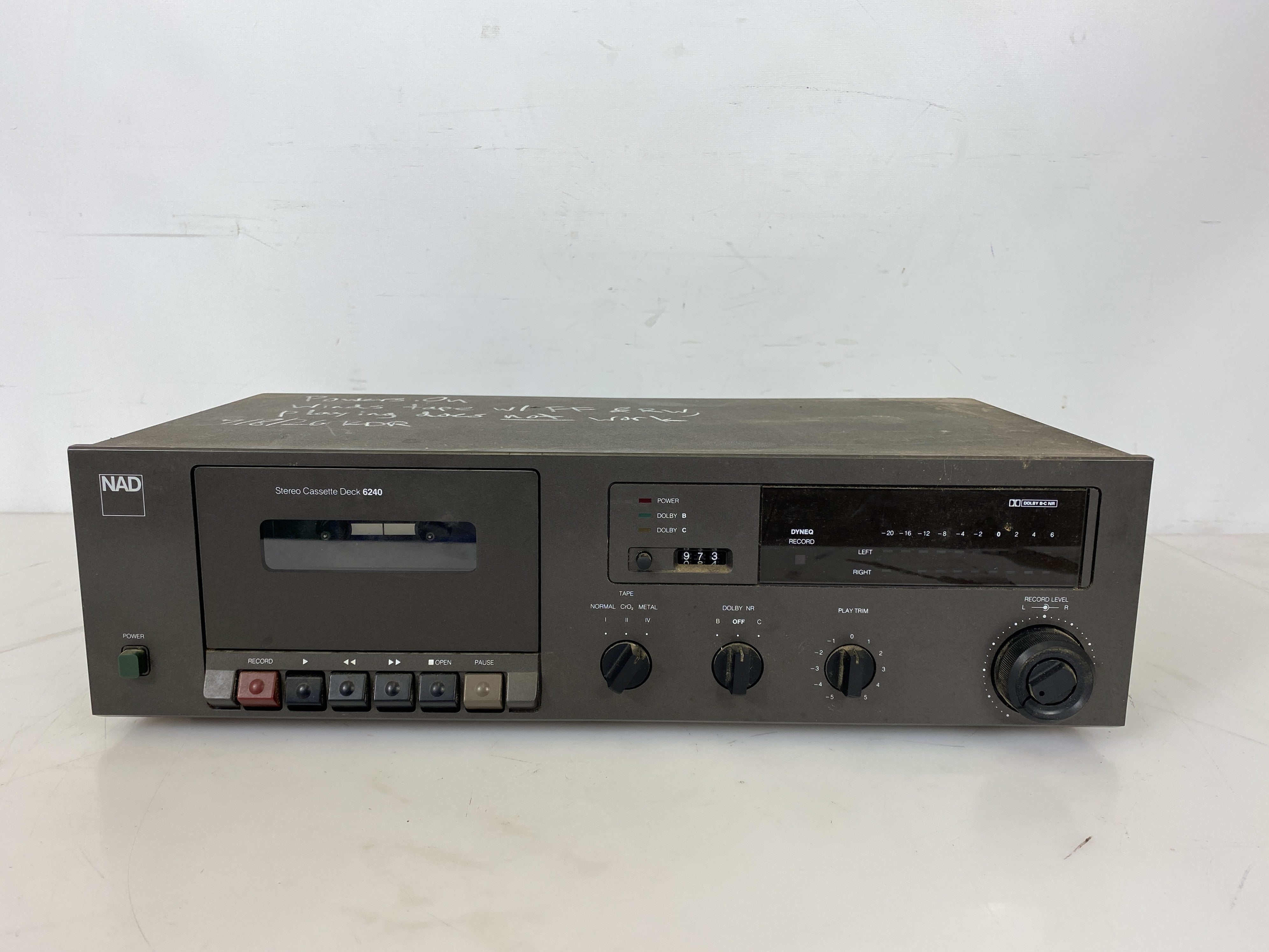 Nad 6240 Stereo Cassette Player Deck *Powers On*