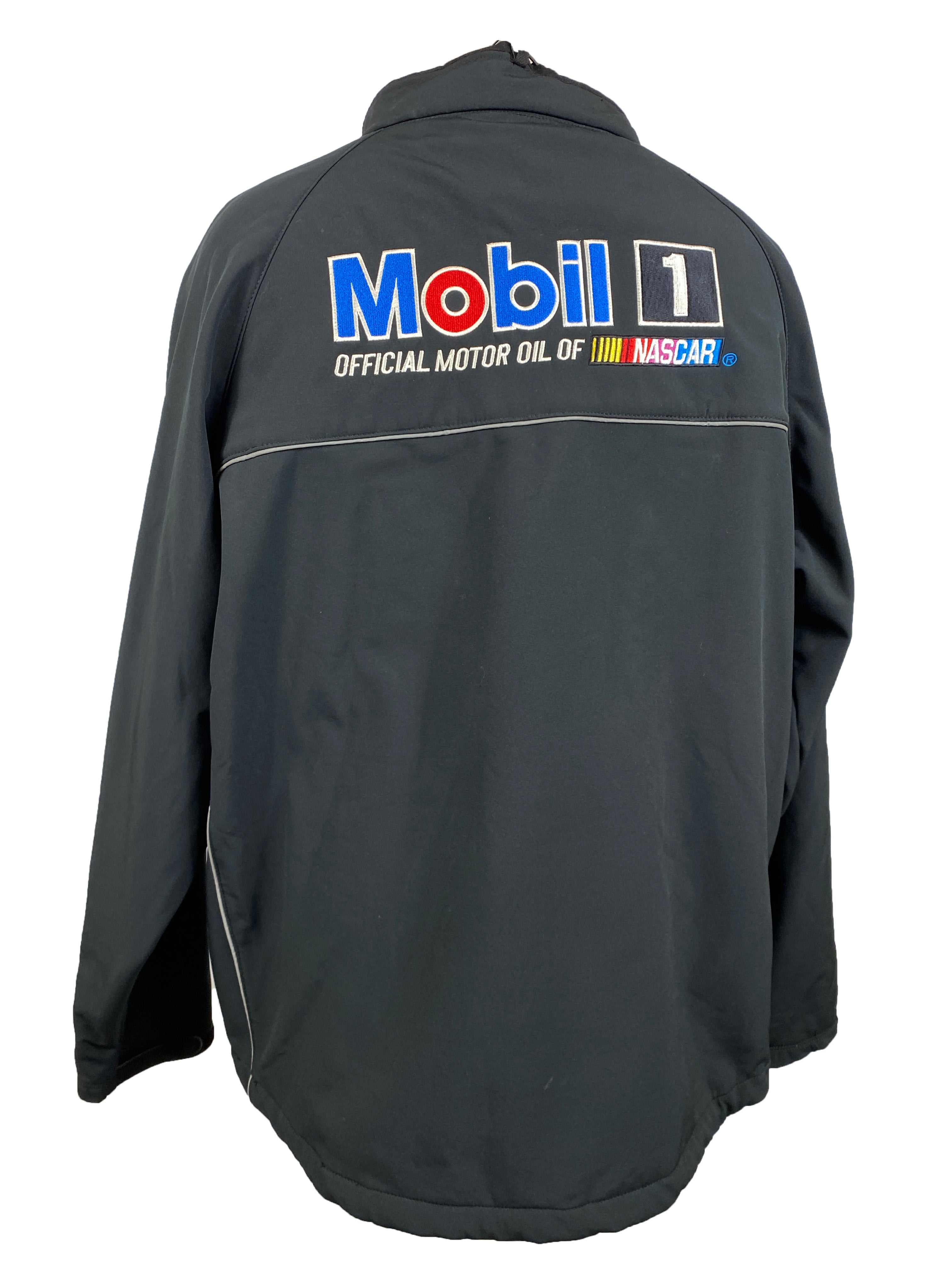 Nascar Mobil 1 Black Jacket Unisex Size 2XL