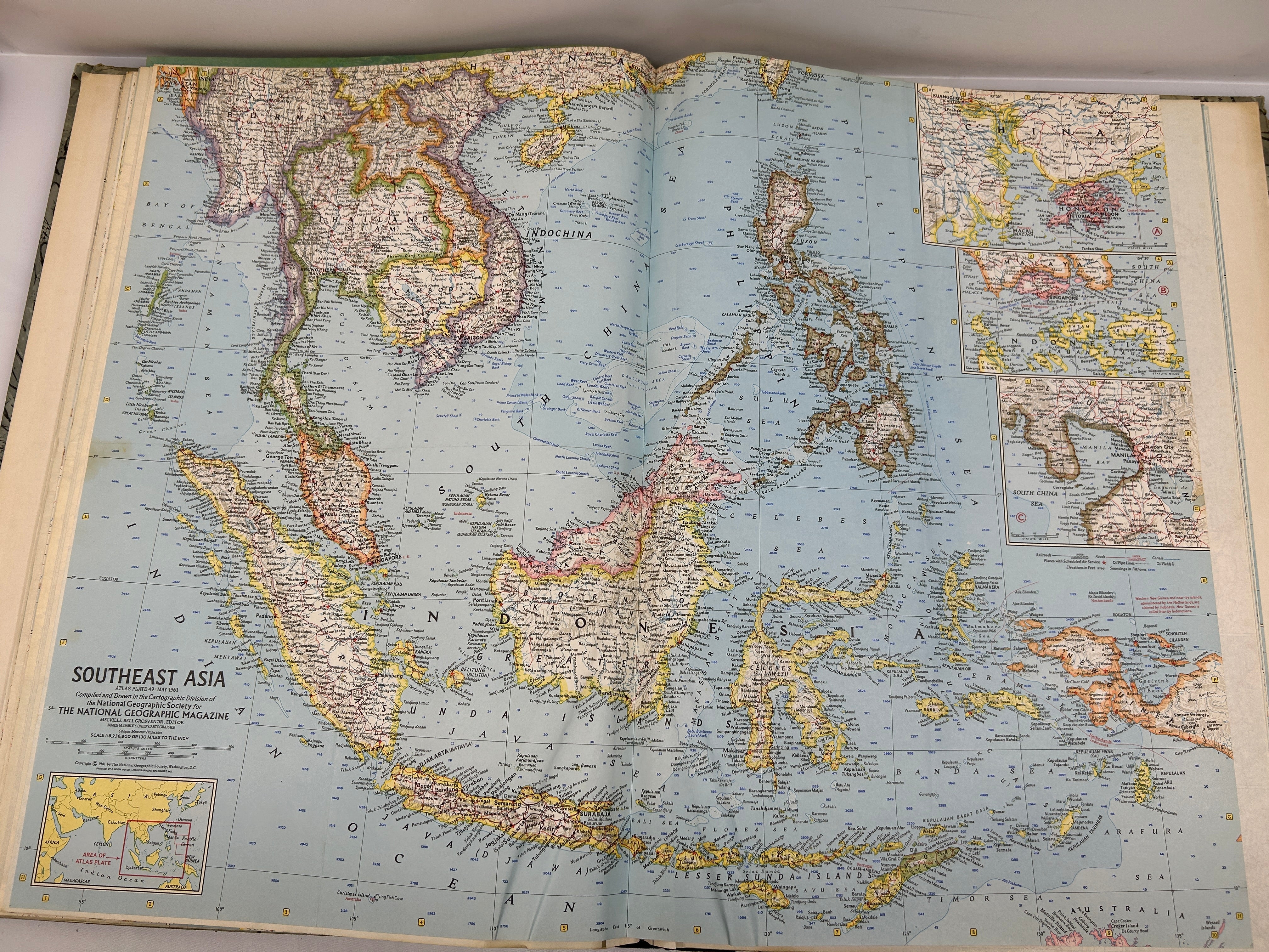 National Geographic Atlas Folio HC 1958 HC