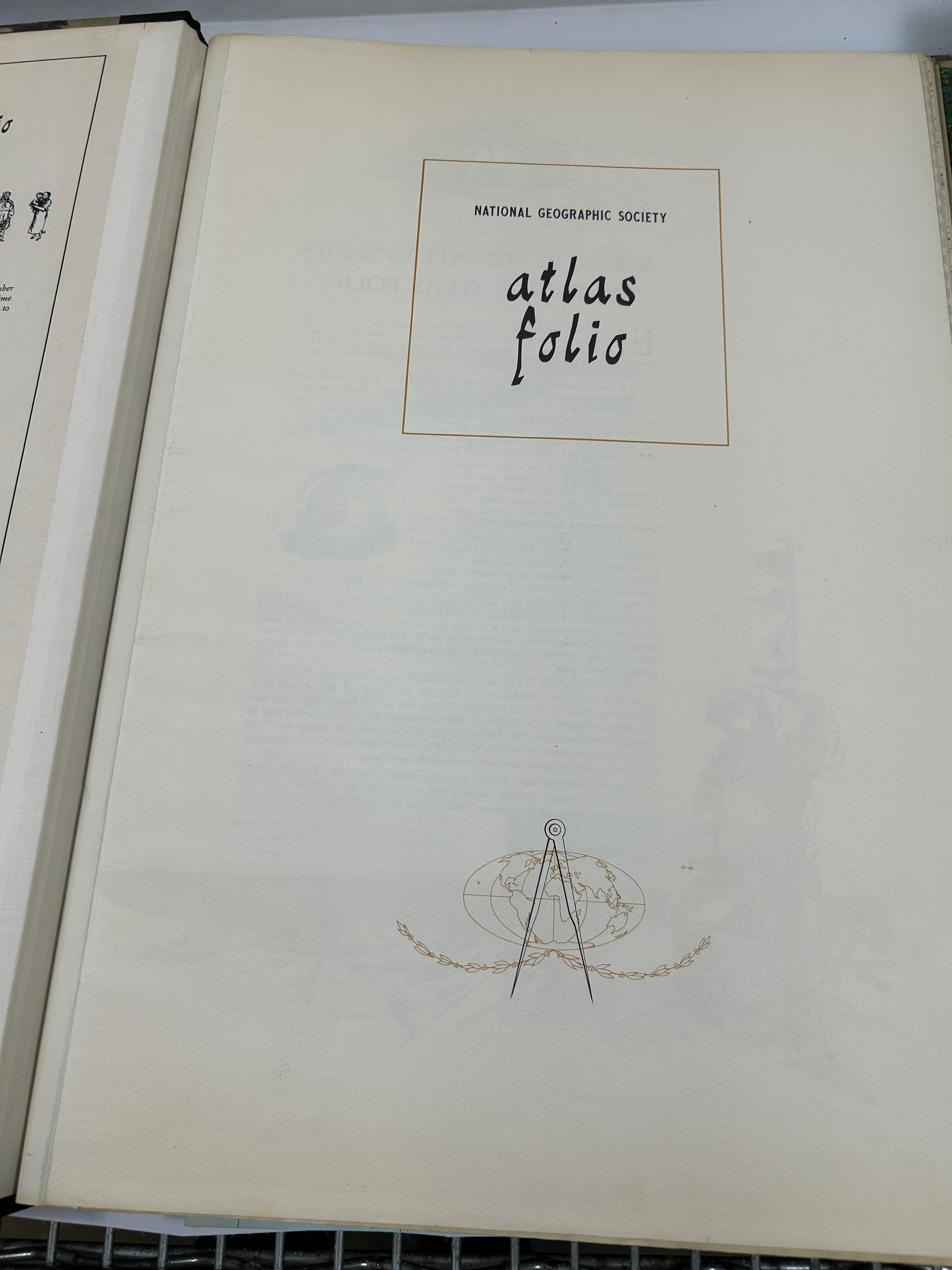 National Geographic Atlas Folio HC 1958 HC