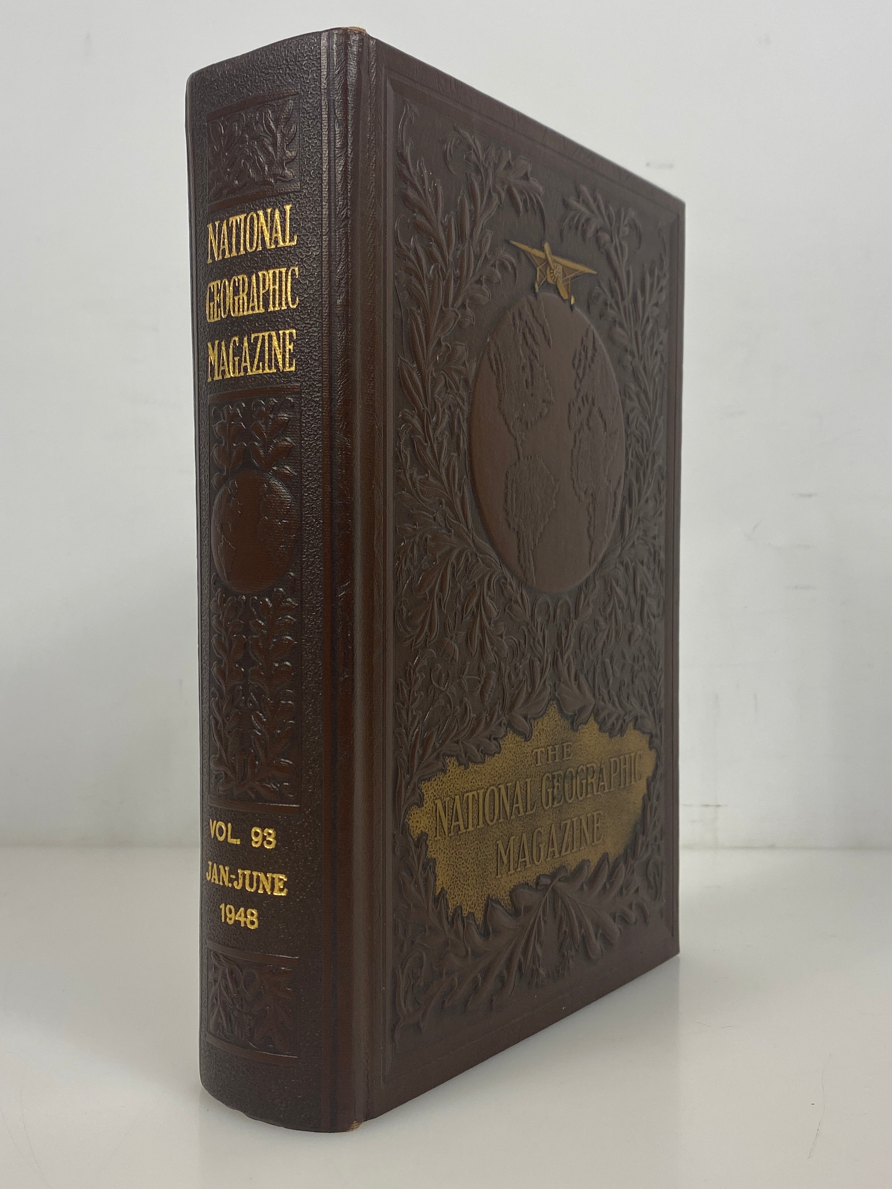 National Geographic Magazine Index Vol 93 Jan-June 1948 HC
