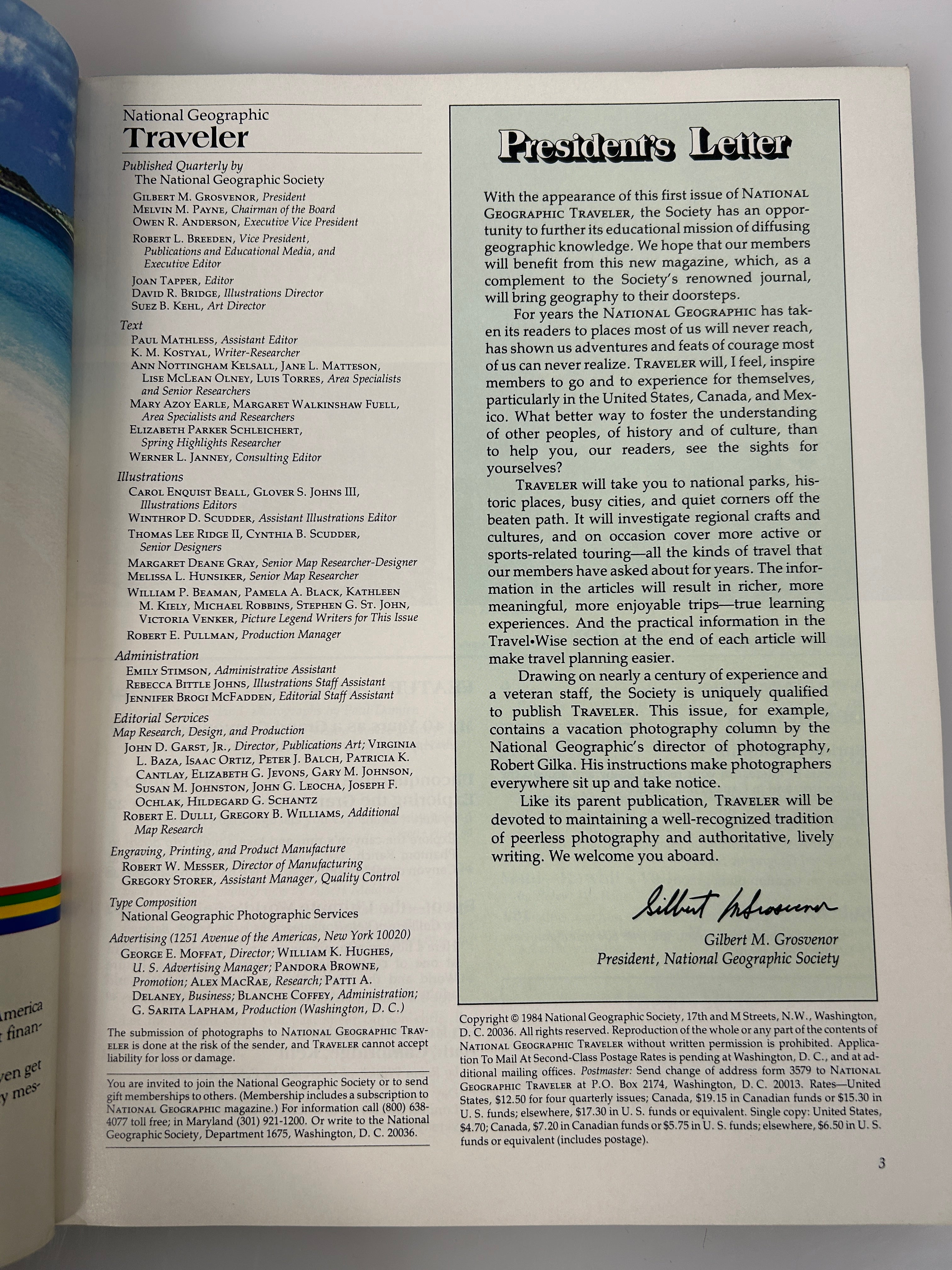 National Geographic Traveler Adventure Magazine 1984 FULL YEAR