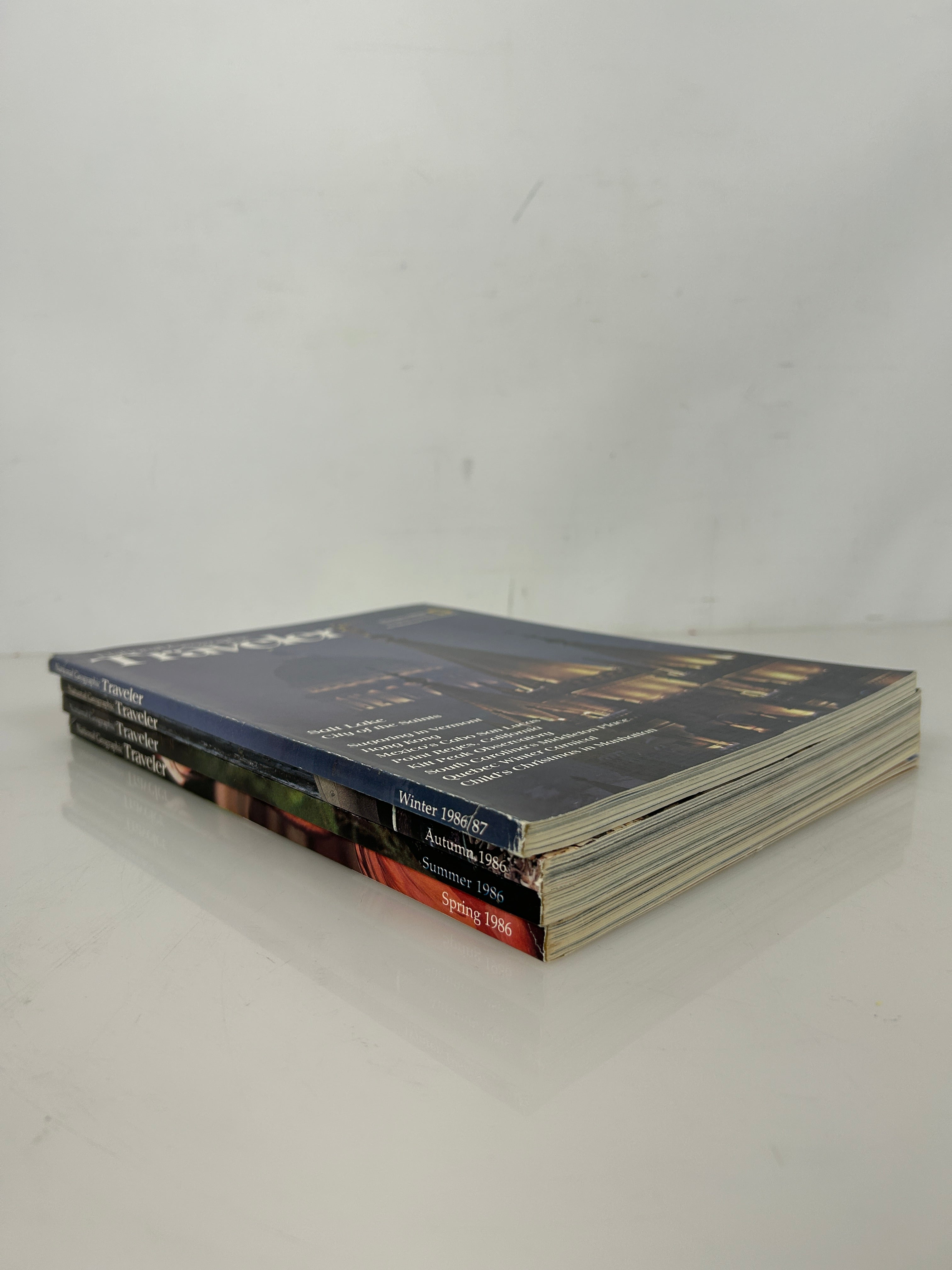 National Geographic Traveler Adventure Magazine 1986 FULL YEAR