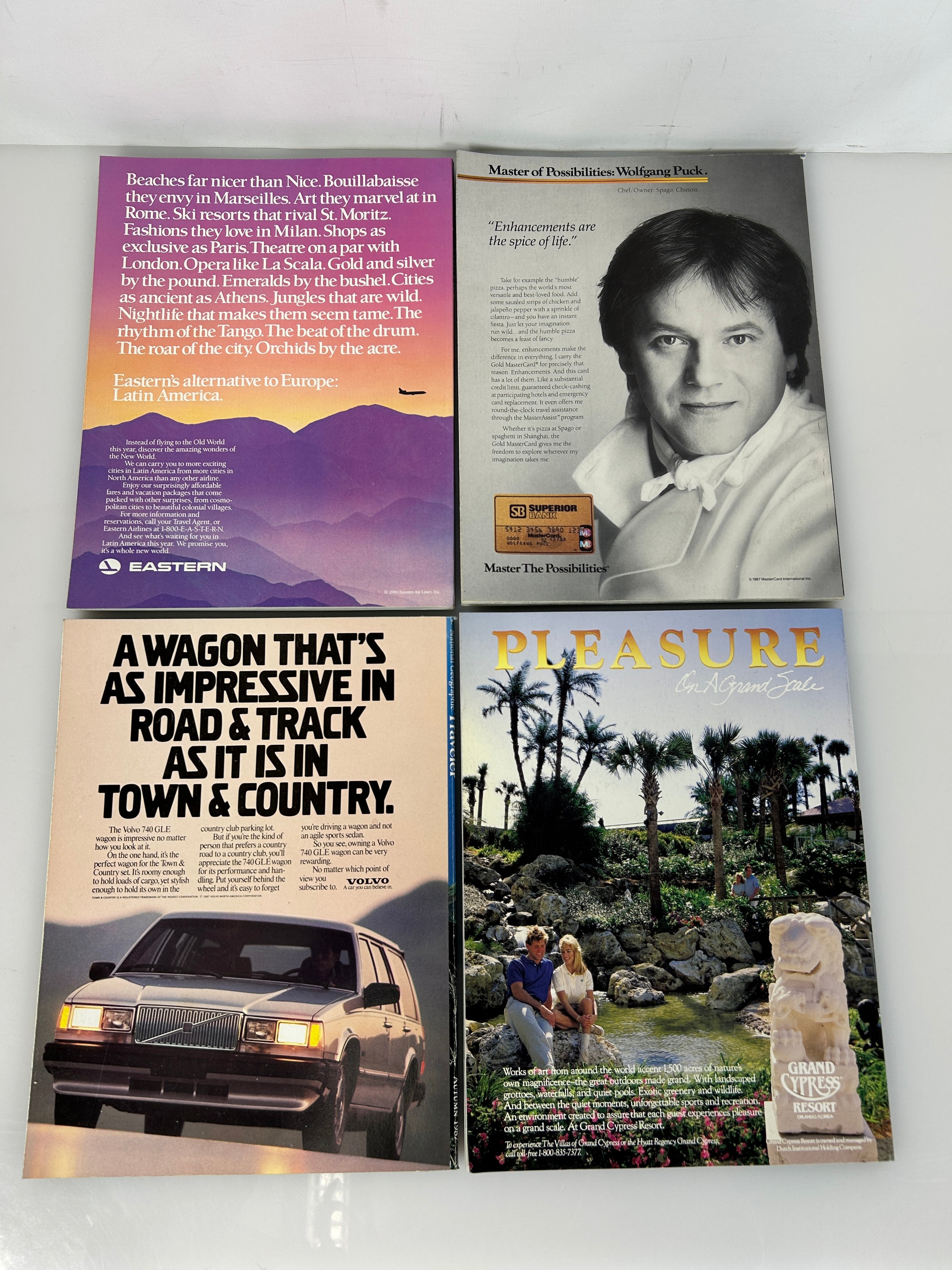 National Geographic Traveler Adventure Magazine 1987 FULL YEAR