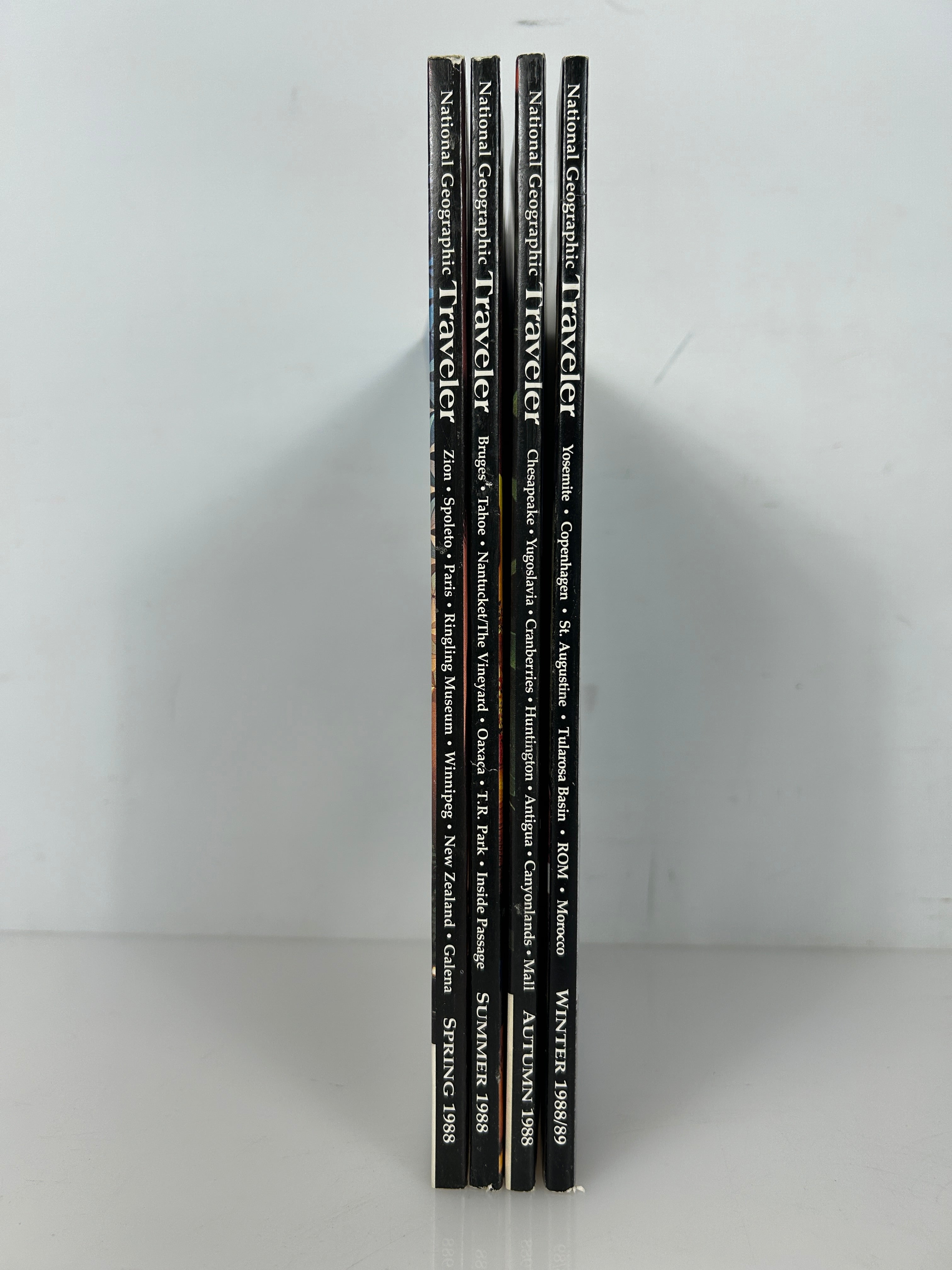 National Geographic Traveler Adventure Magazine 1988 FULL YEAR