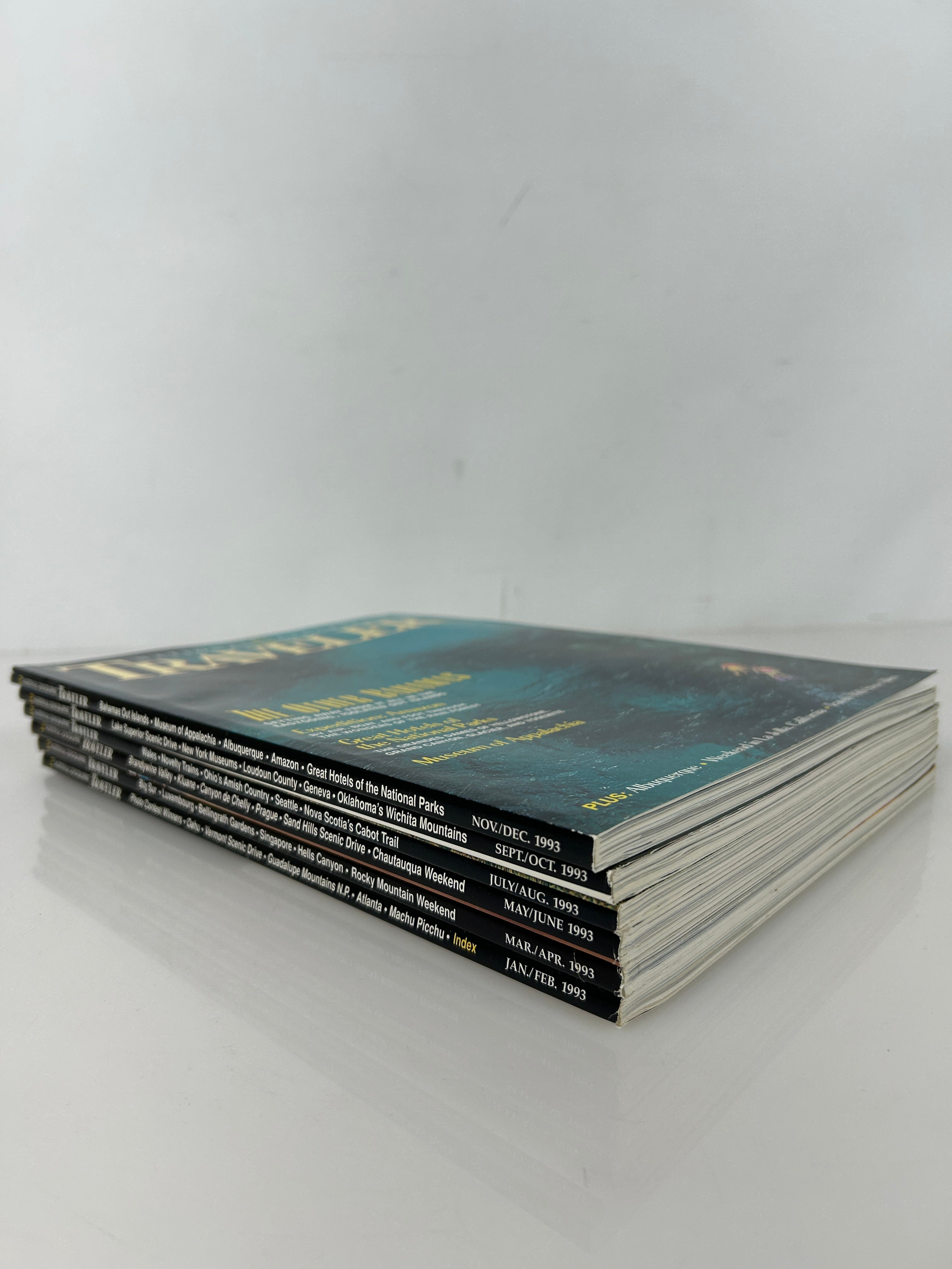 National Geographic Traveler Adventure Magazine 1993 FULL YEAR
