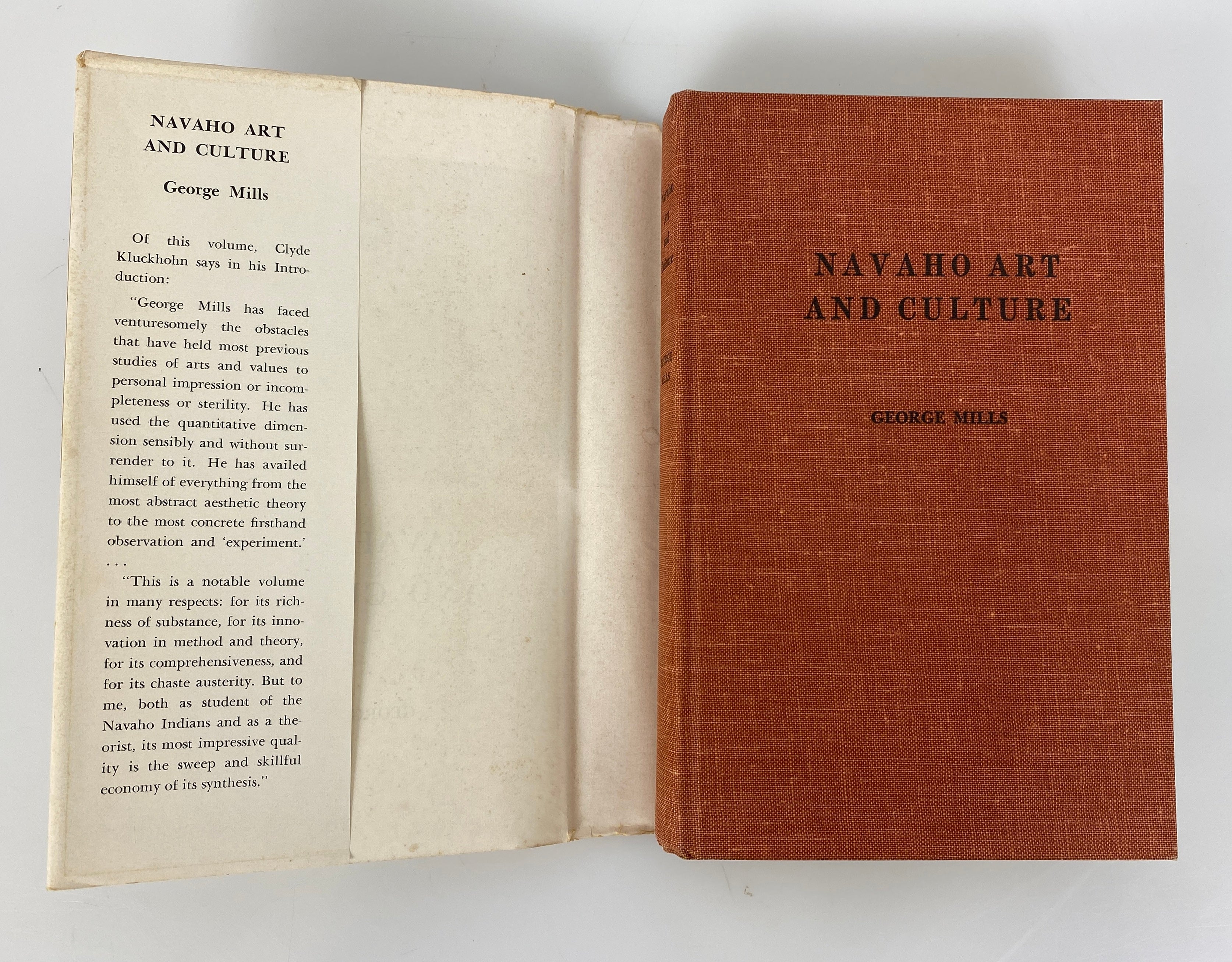 Navaho Art and Culture by George Mills 1959 Taylor Museum Vintage HC DJ
