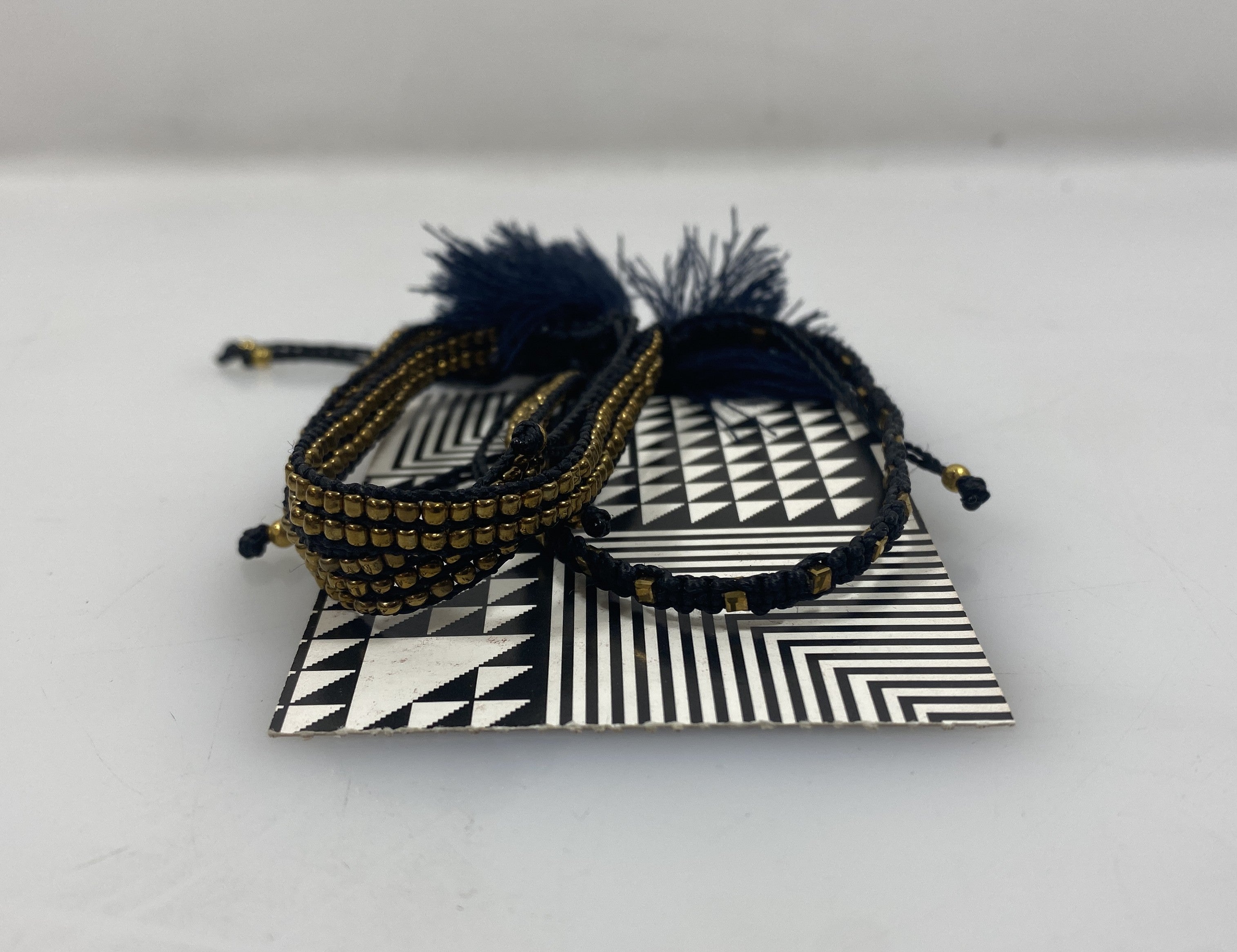 Navy Blue Meso Goods Bracelet Set
