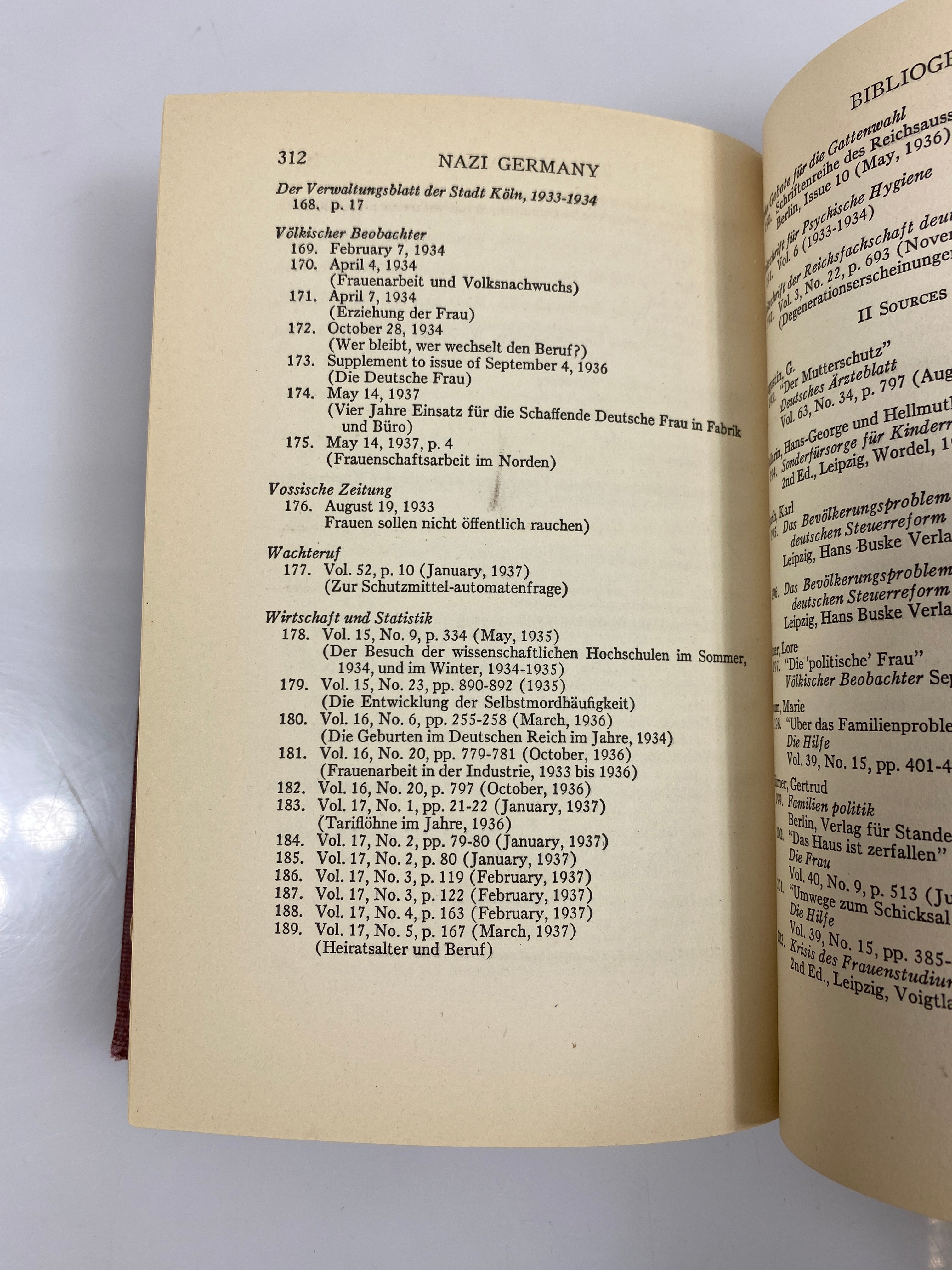 Nazi Germany: Its Women and Family Life by Kirkpatrick Ex-library 1938 HC