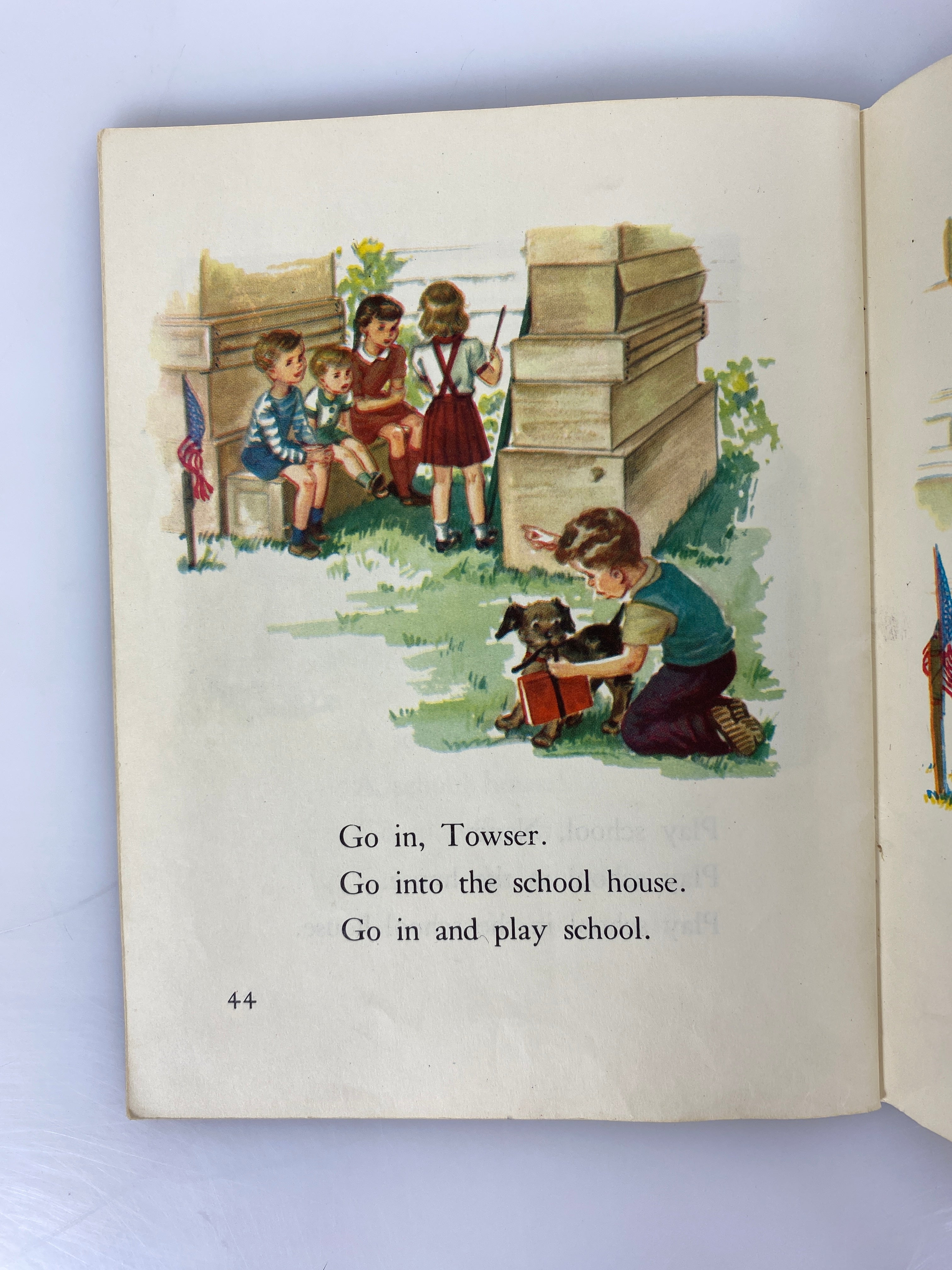 Ned and Nancy 1946 Vintage Children's Reading Book DC Heath SC