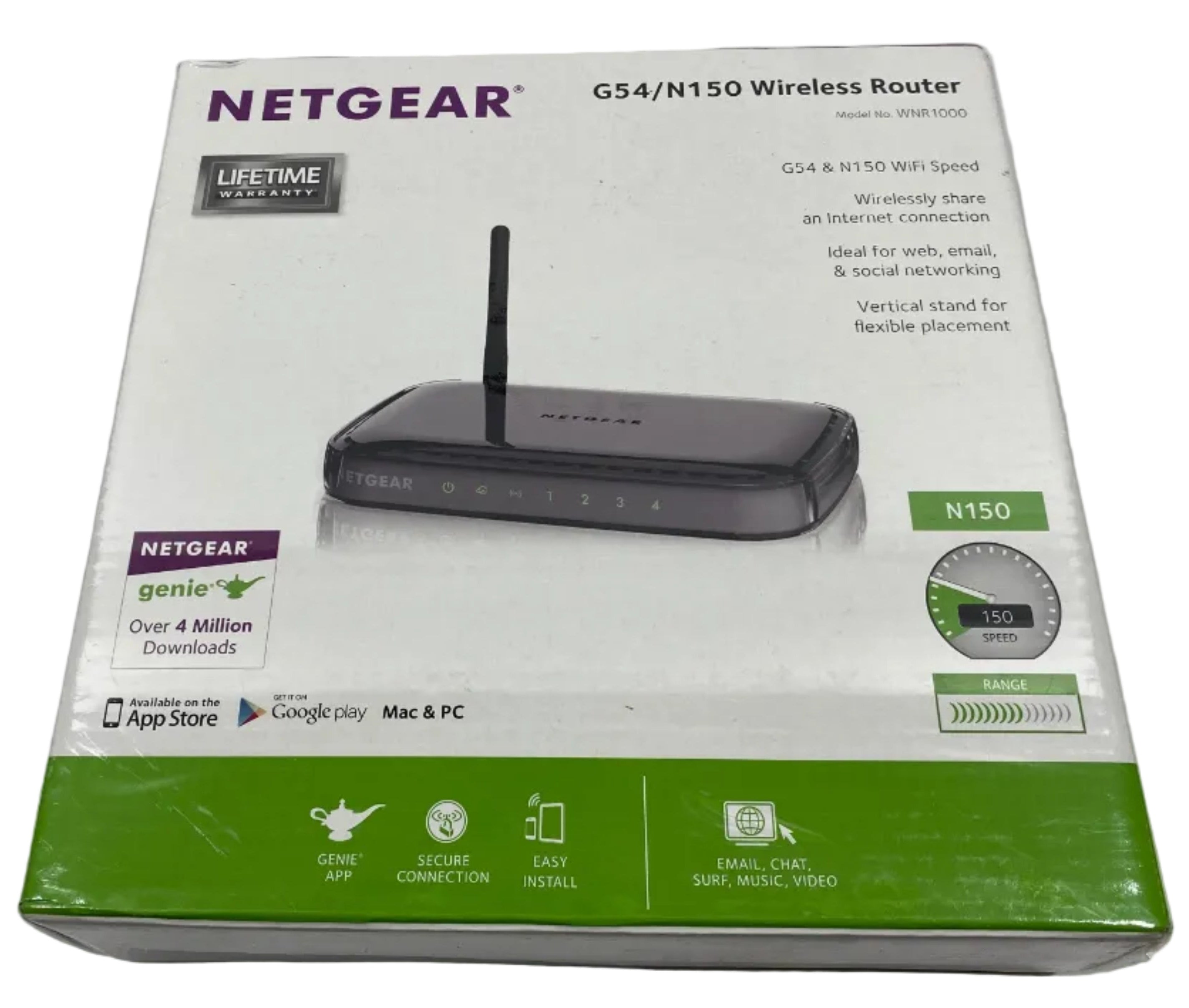 NetGear WNR1000 G54/N150 Wireless Router *New*