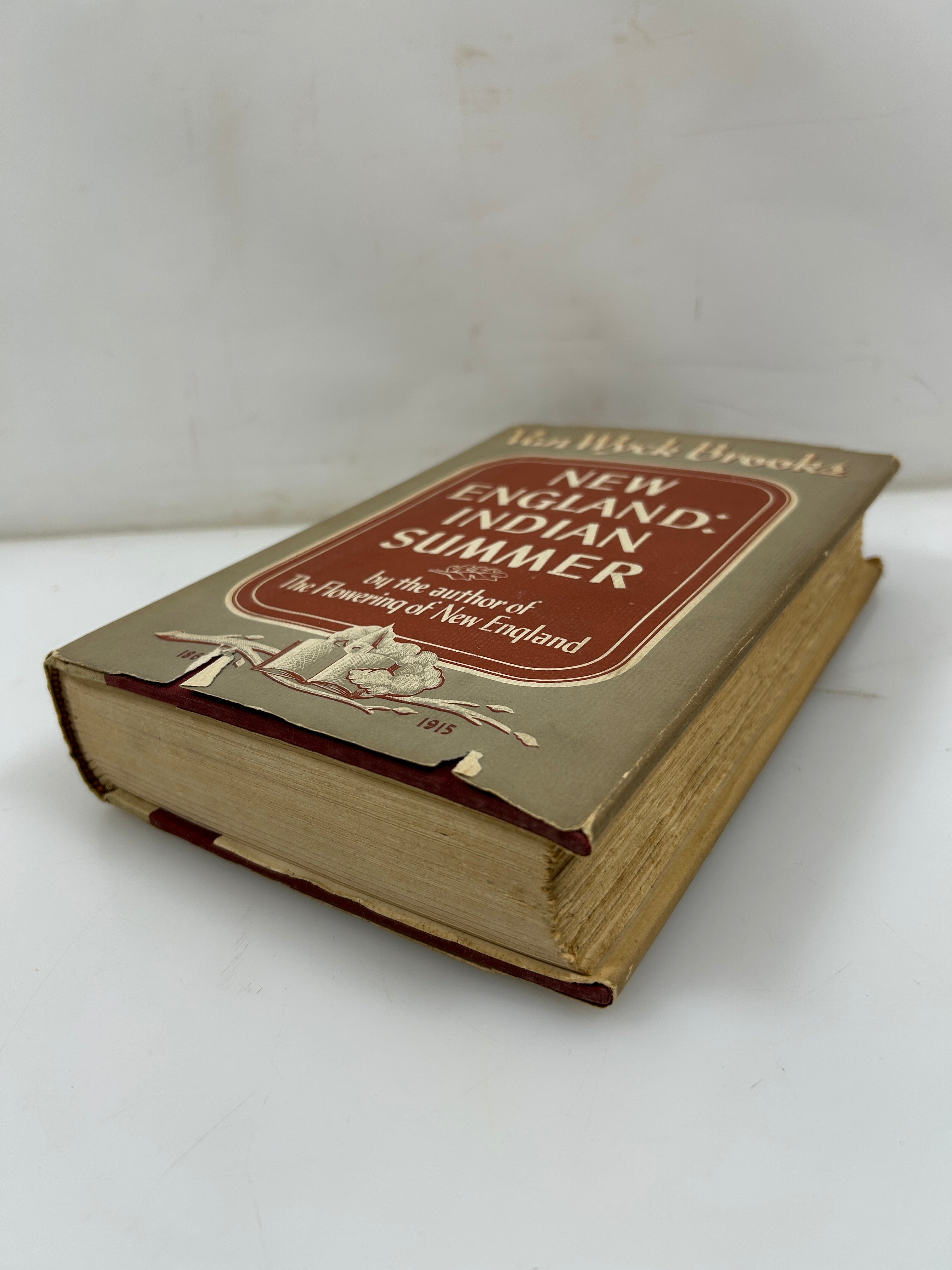New England: Indian Summer 1865-1915 by Van Wyck Brooks 1940 HCDJ