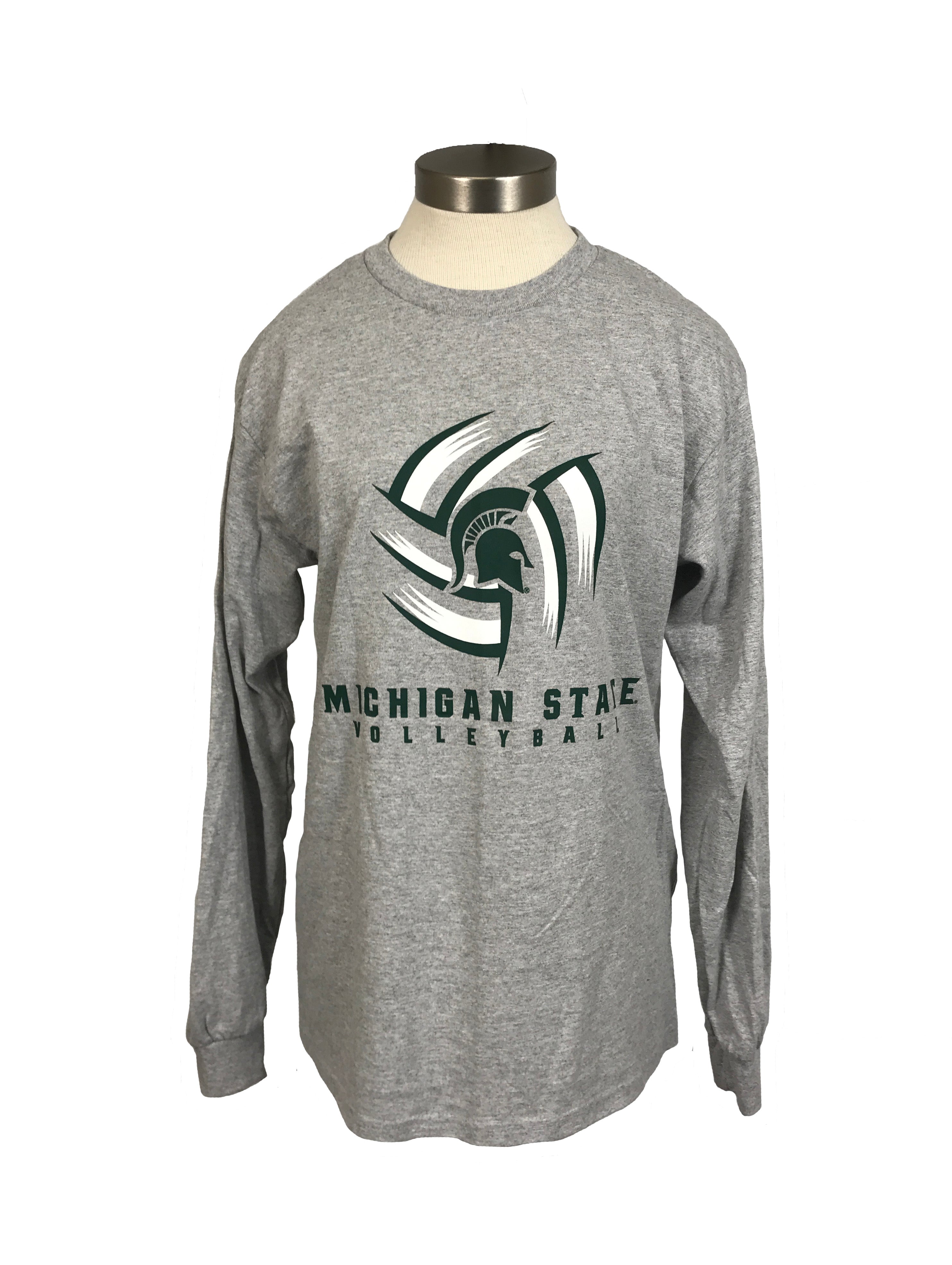 New Gray MSU Volleyball Long Sleeve Unisex Size Small