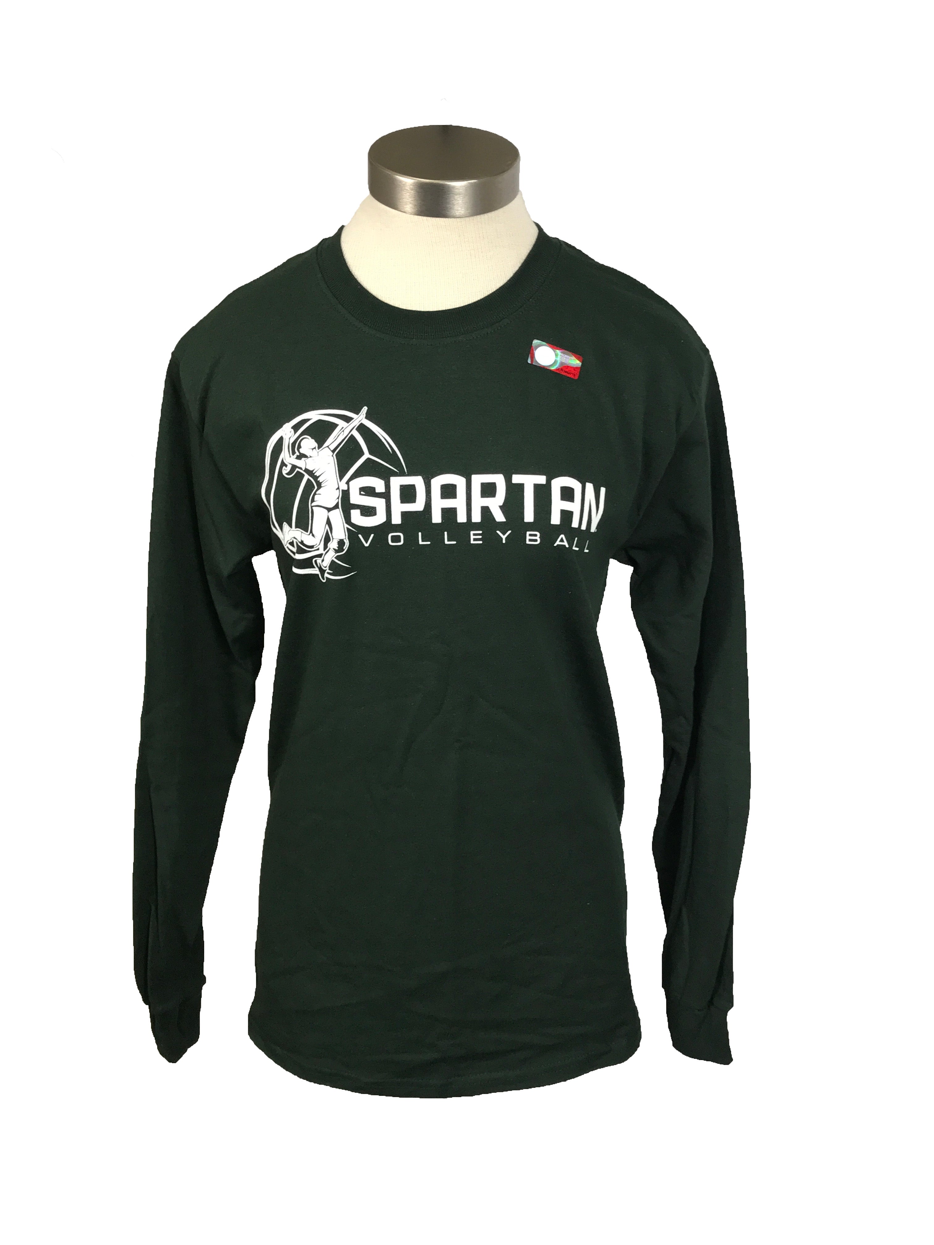 New Green MSU Women's Volleyball Long Sleeve Unisex Size Small