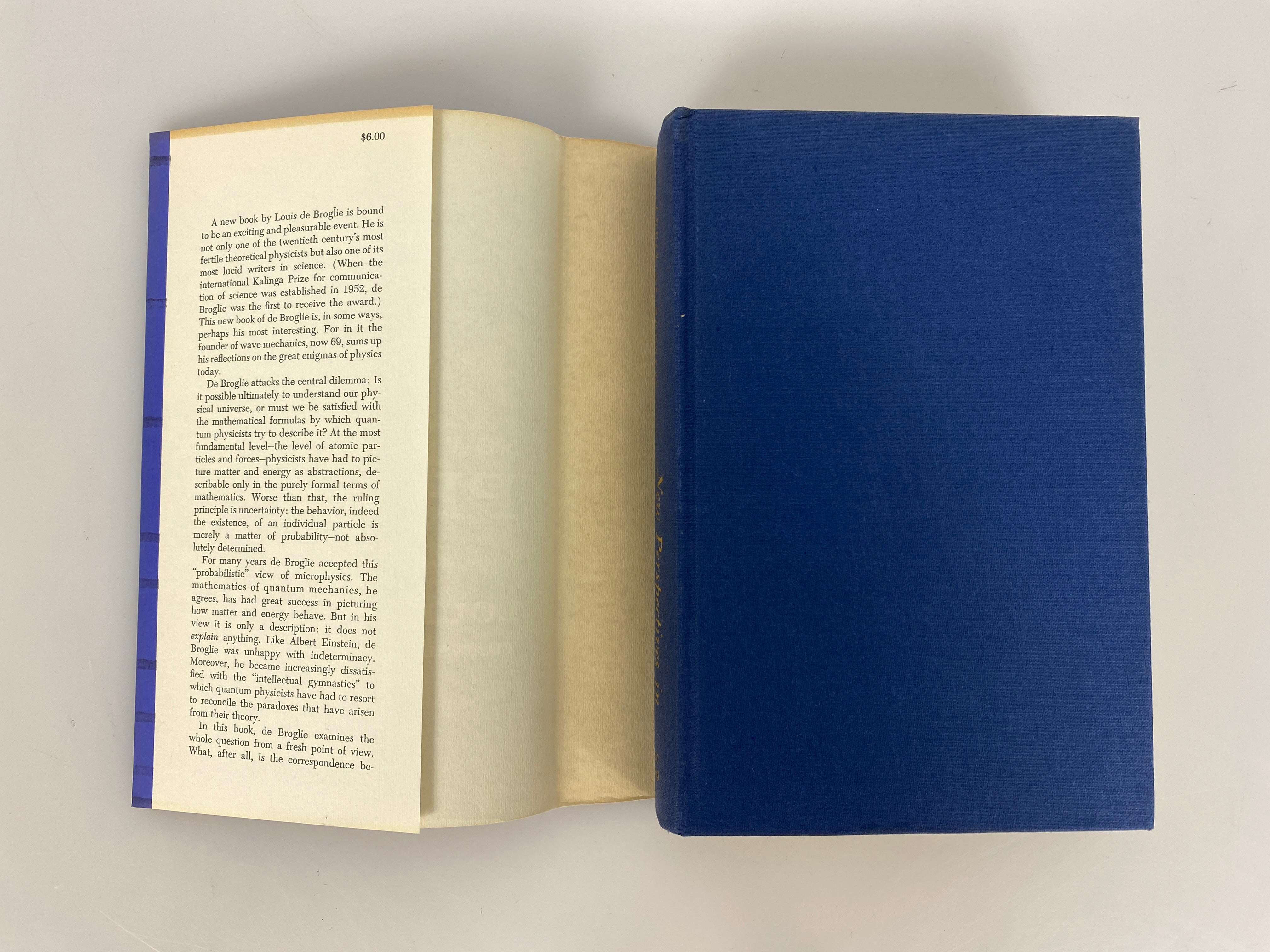 New Perspectives in Physics by Louis de Broglie 1962 HC DJ