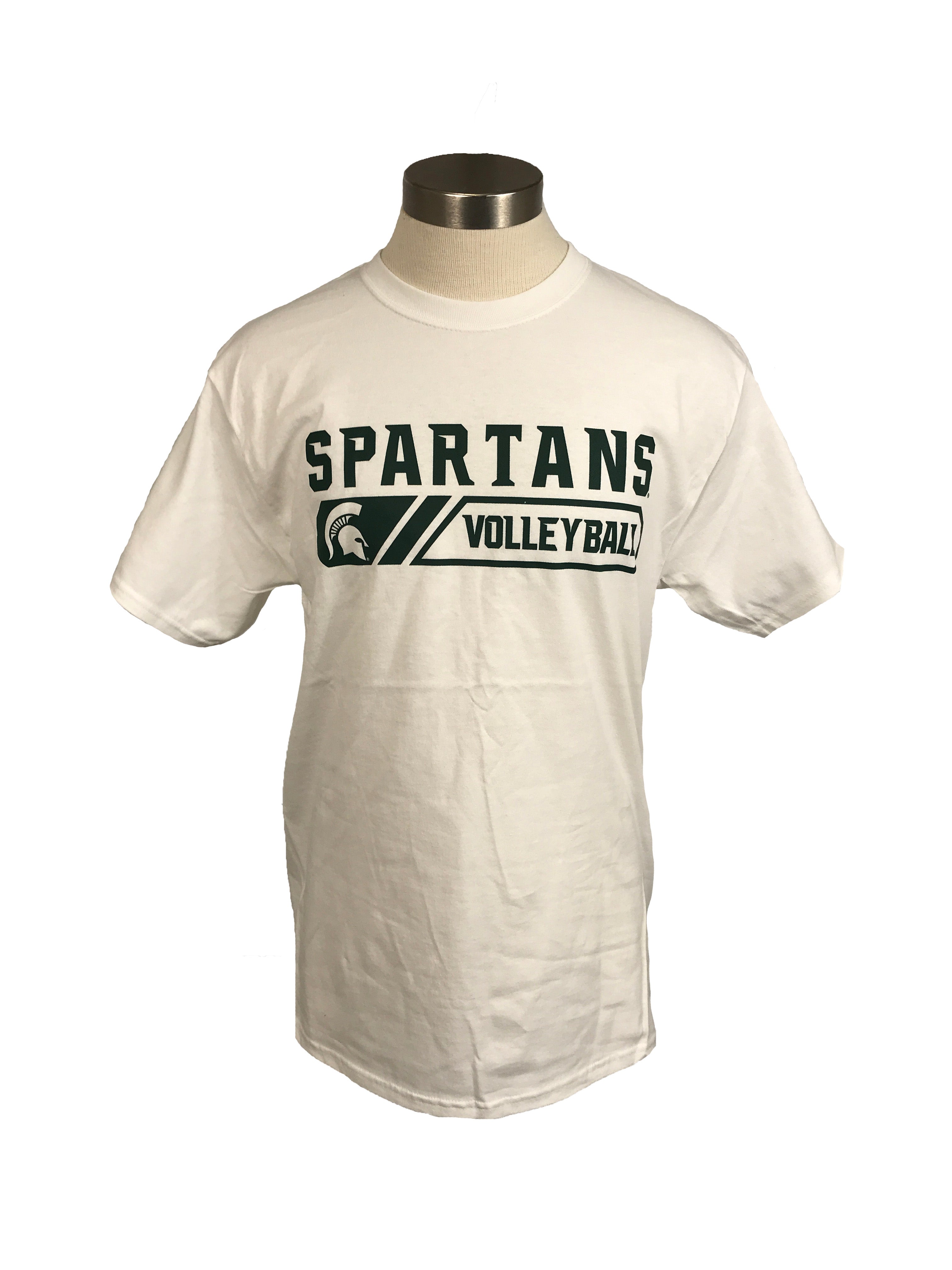 New White Michigan State Spartans Volleyball T-Shirt Unisex Size Small