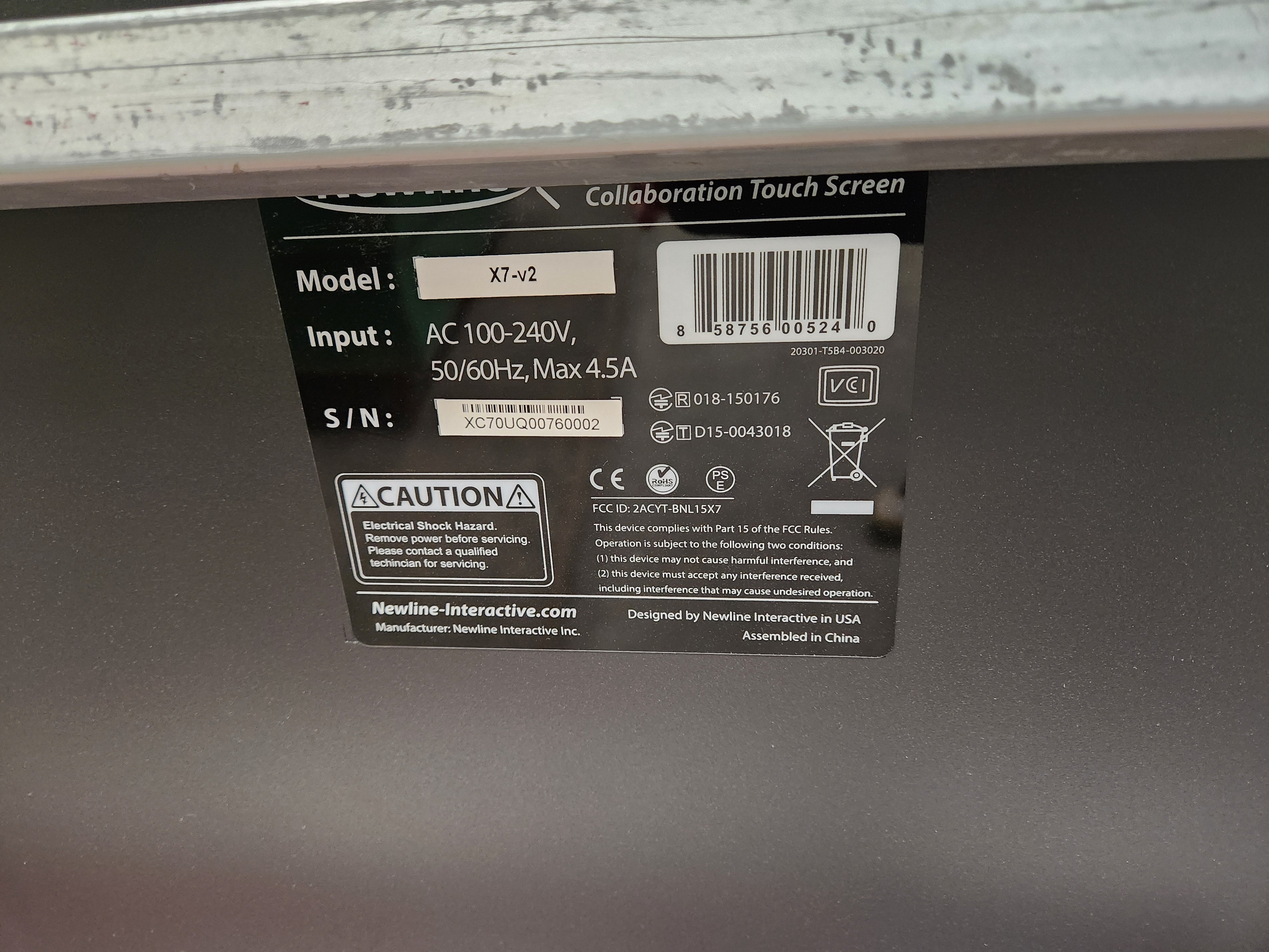 Newline Interactive 70" TruTouch X7 v2 Unified Collaboration System