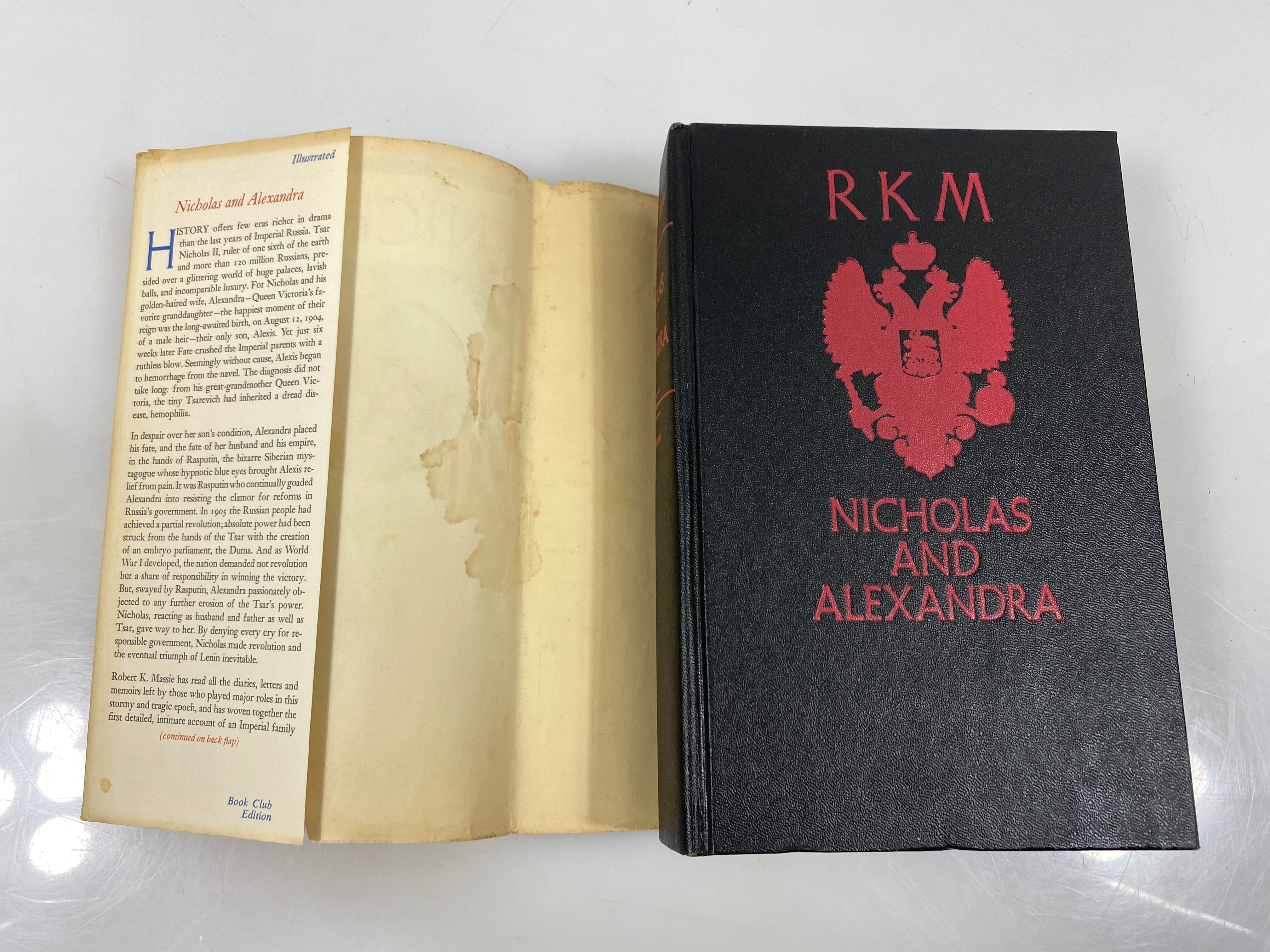 Nicholas and Alexandra by Massie 1967 HCDJ