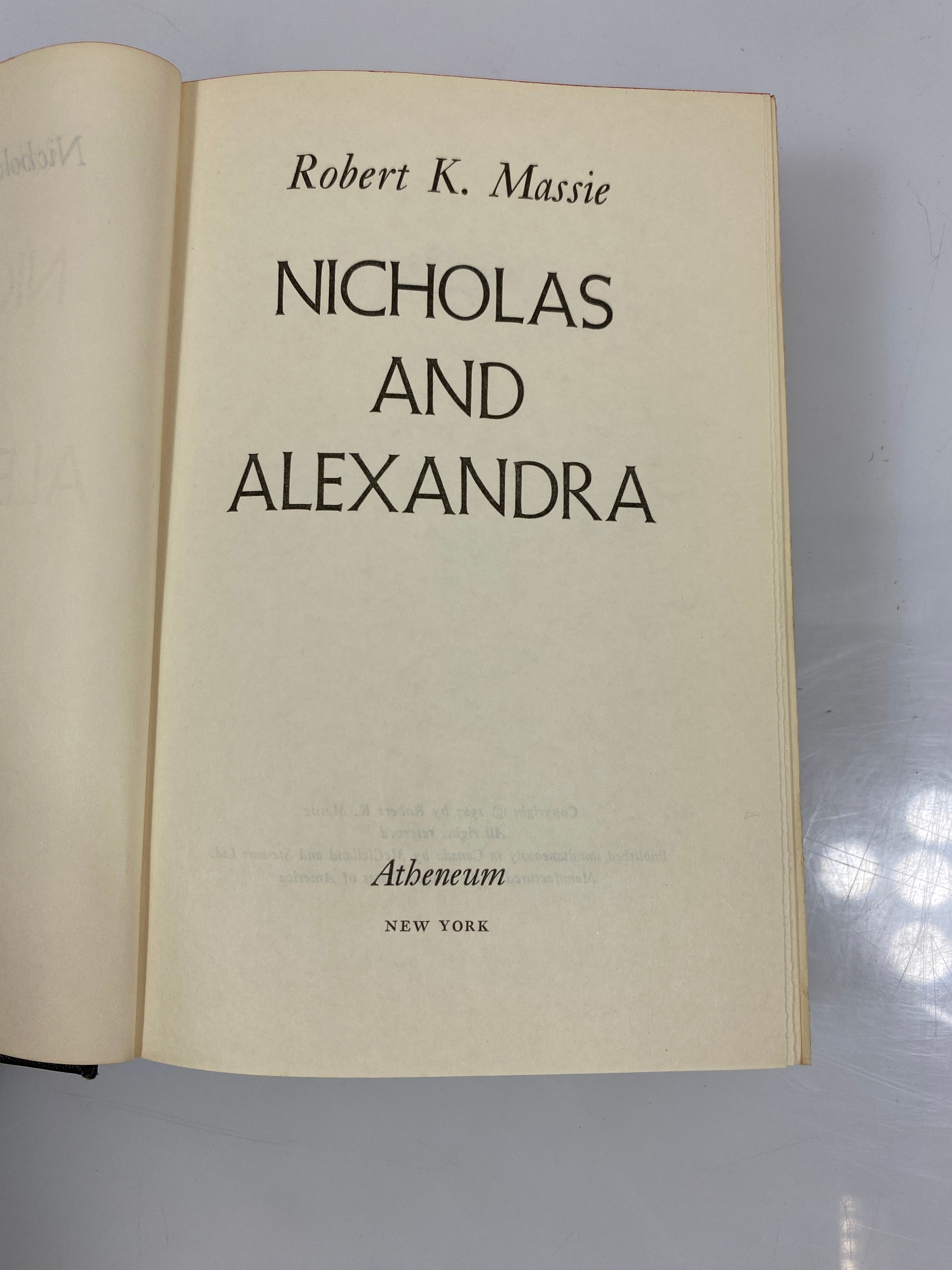Nicholas and Alexandra by Massie 1967 HCDJ