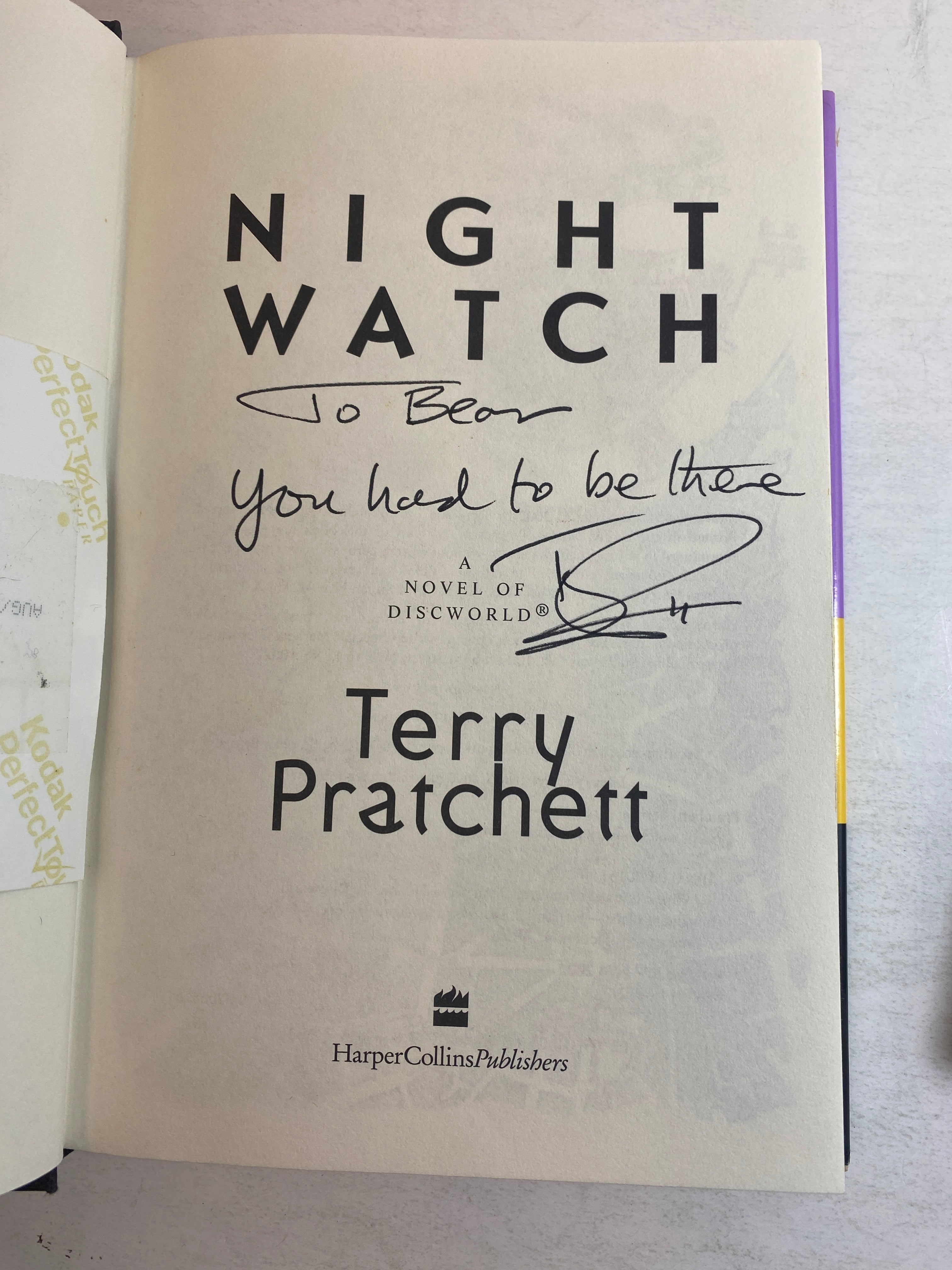 Night Watch Wintersmith Terry Pratchett *Both Signed and Inscribed*