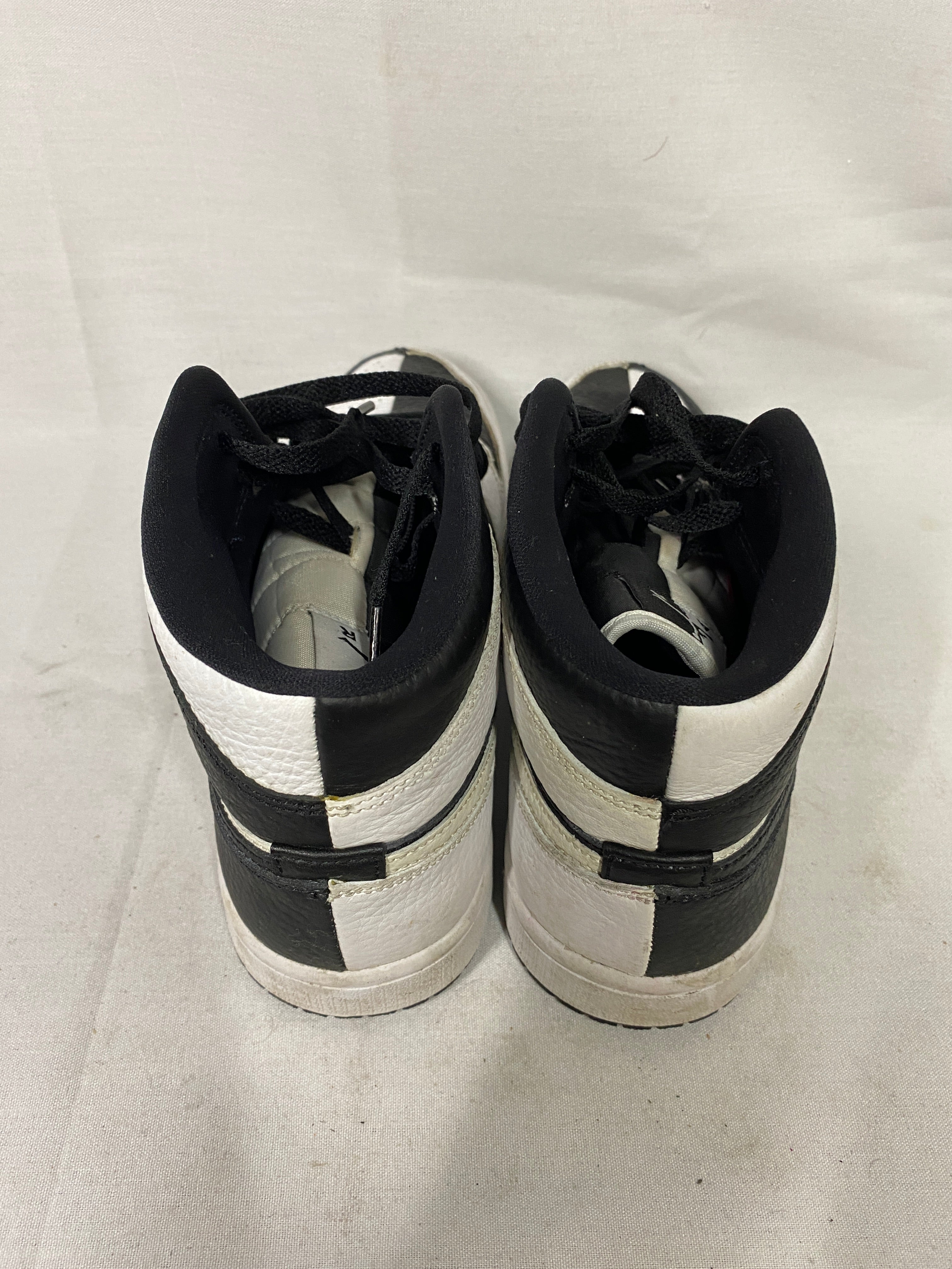 Nike Air Jordan 1 Mid "Homage" Sneakers in Black and White Split Panda Women's Size 10