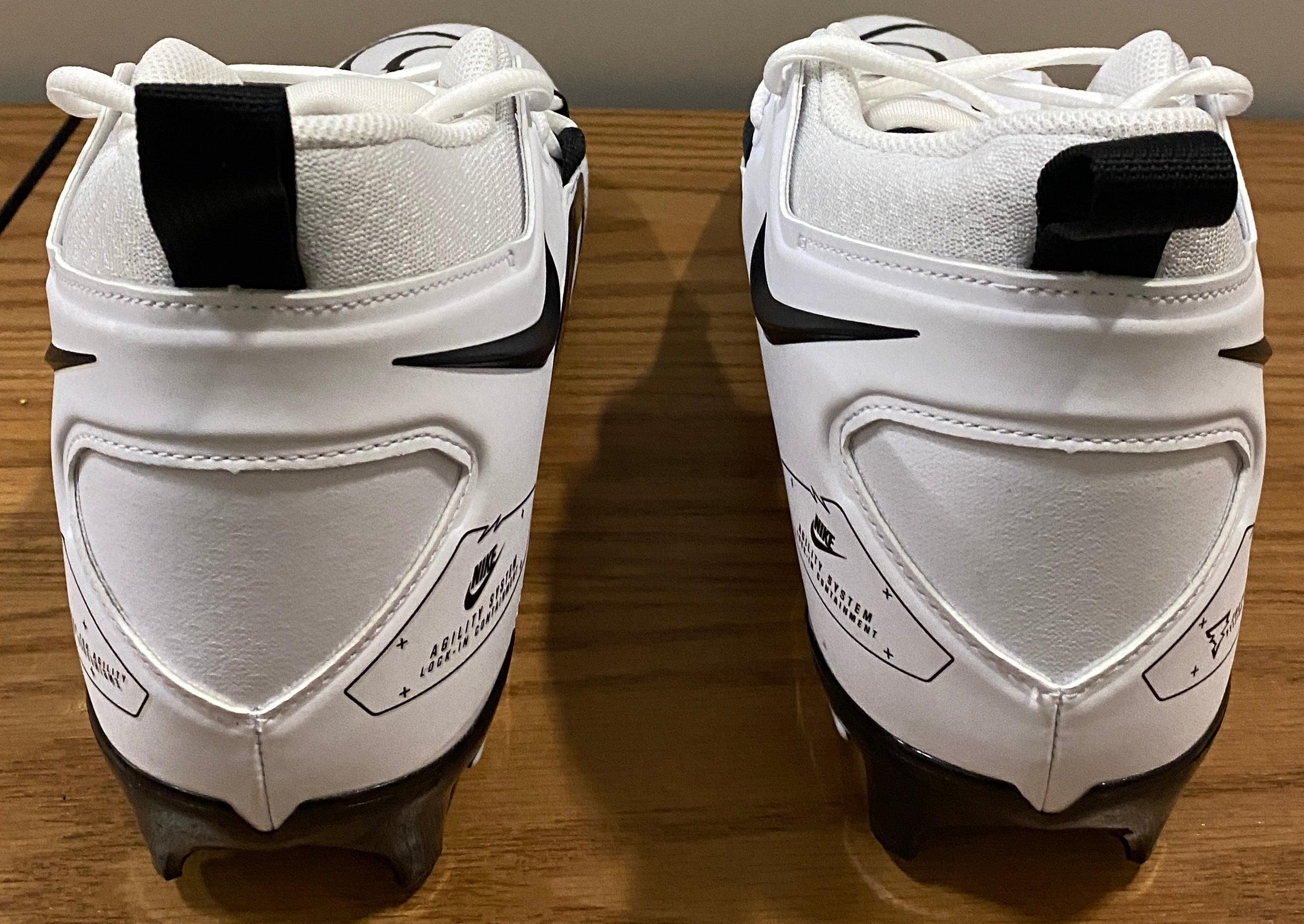 Nike Alpha Menace Pro 3 Football Cleats Size 13 (White)