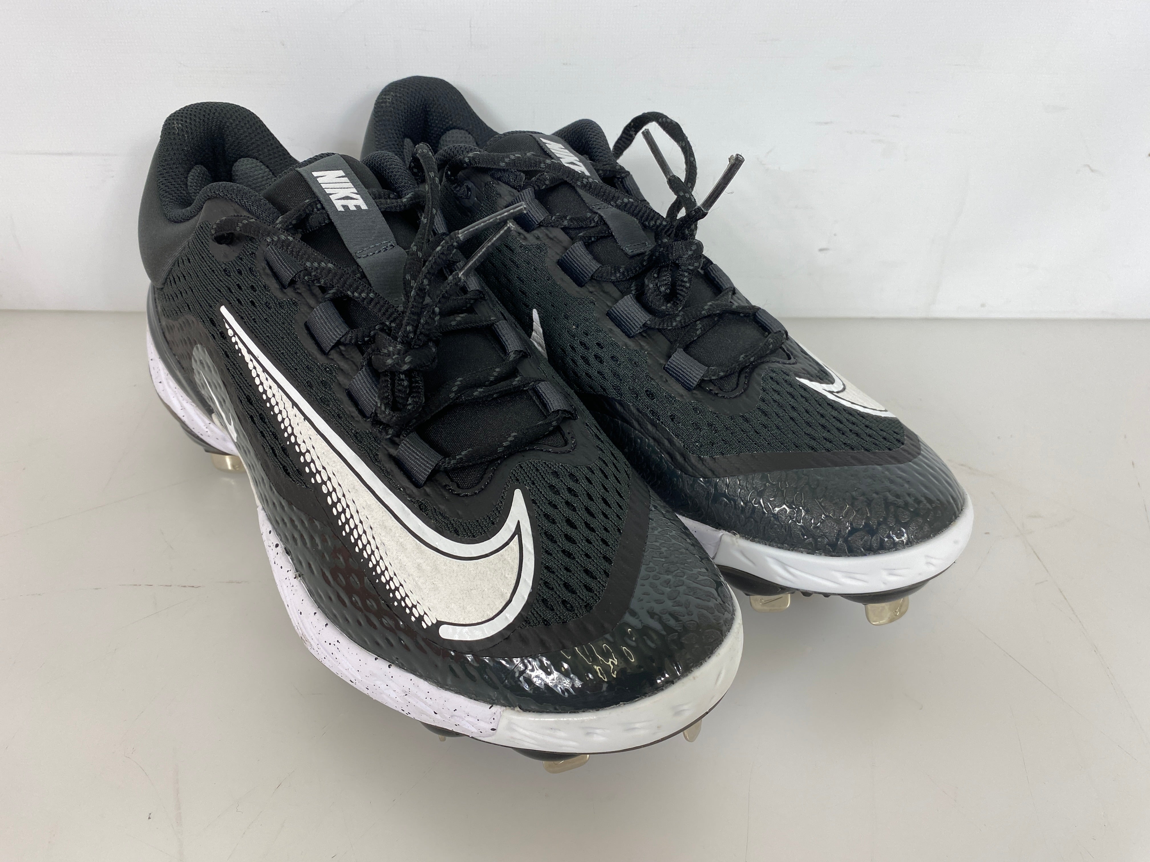 Nike Black Alpha Hurache Elite 4 Low Baseball Cleats Men's Size 15