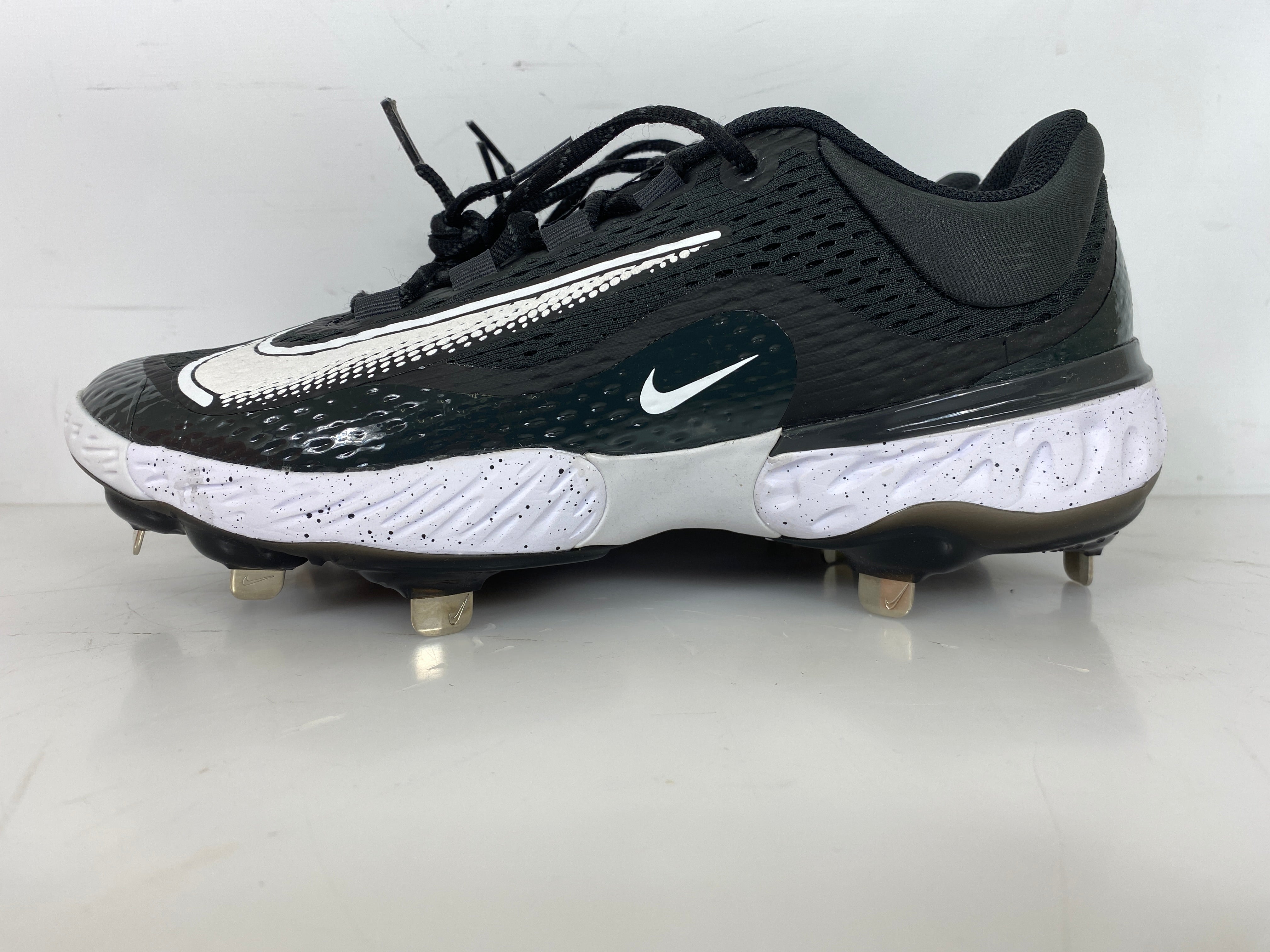 Nike Black Alpha Hurache Elite 4 Low Baseball Cleats Men's Size 15
