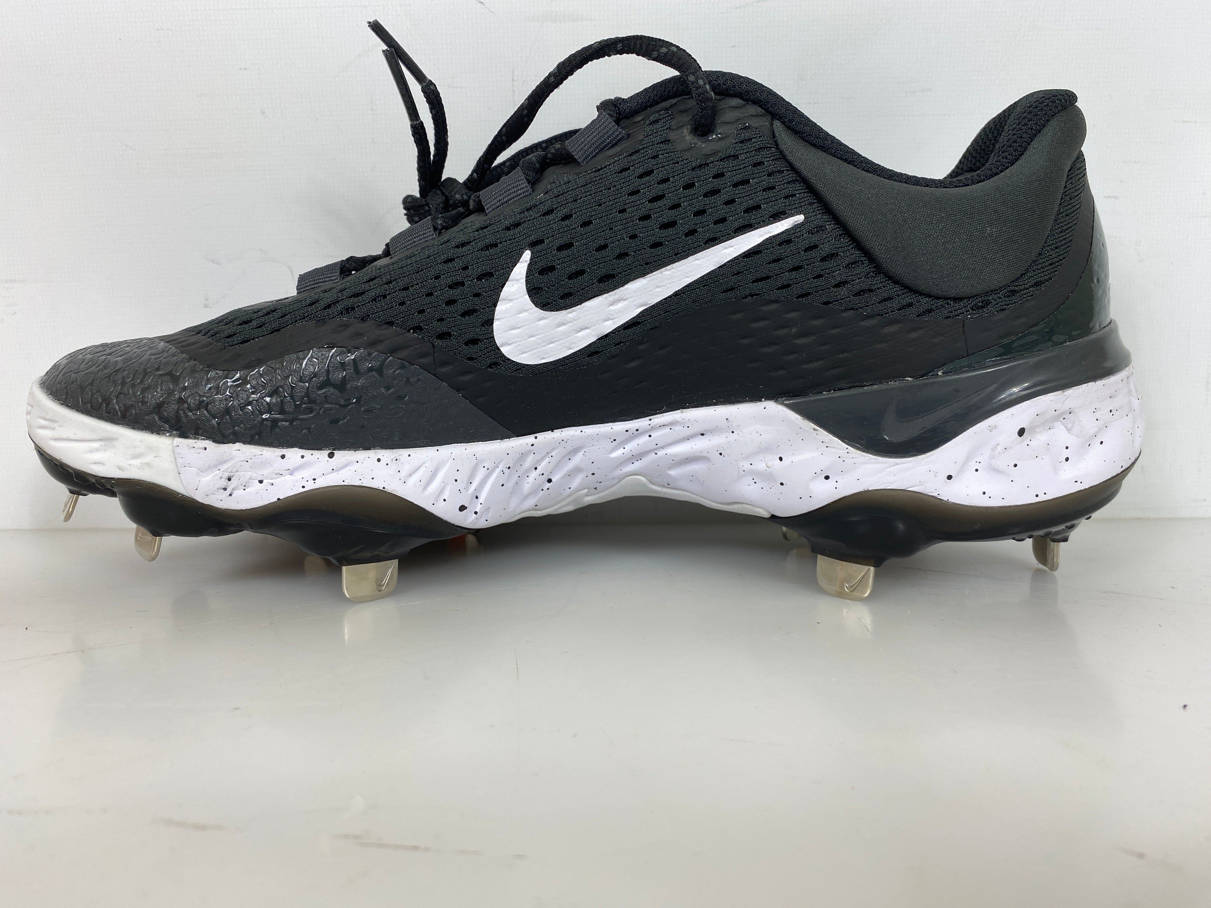 Nike Black Alpha Hurache Elite 4 Low Baseball Cleats Men's Size 15